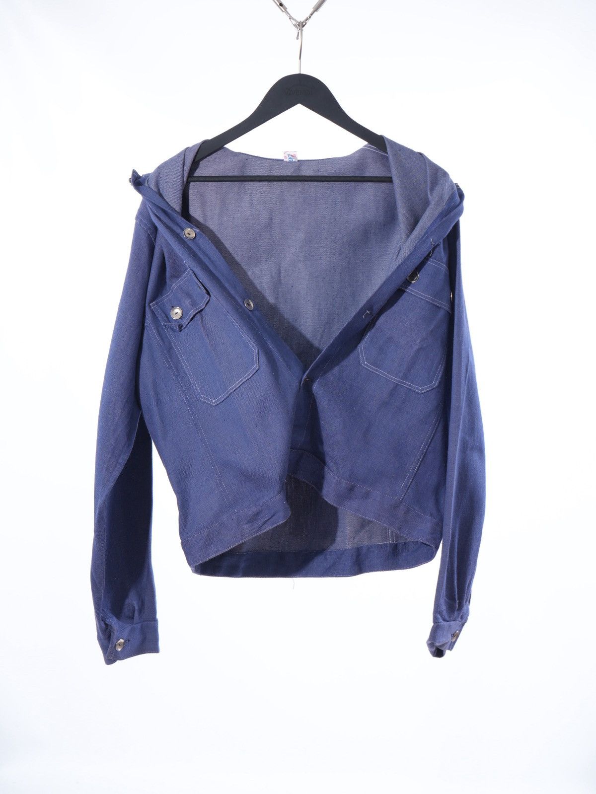 Vintage Vintage Blue German Chore Jacket SANFOR Cotton Workwear Size US L / EU 52-54 / 3 - 8 Thumbnail