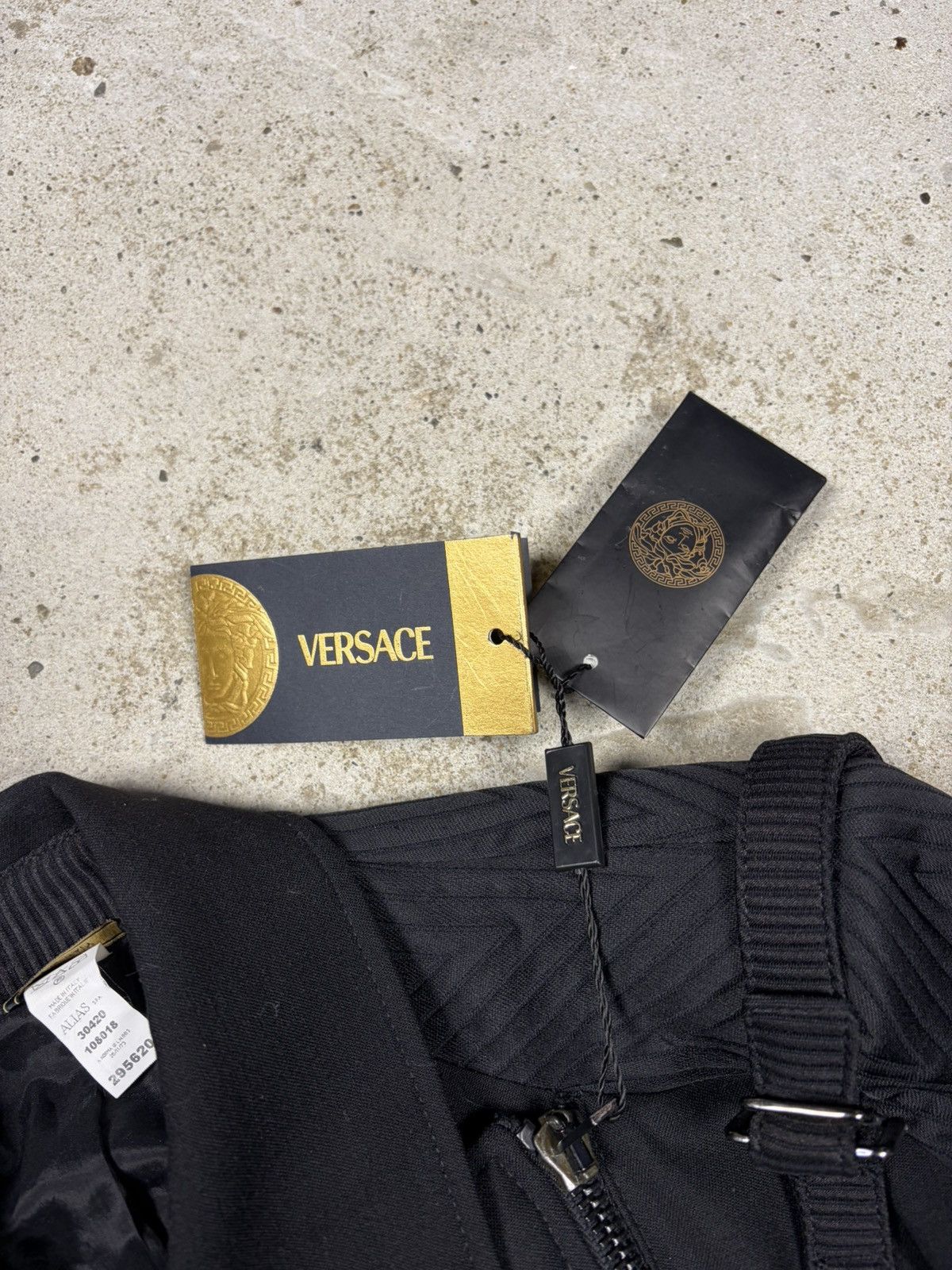 Versace FW2003 Gianni Versace by Donatella Bondage Moto Biker Jacket Size M / US 6-8 / IT 42-44 - 11 Thumbnail