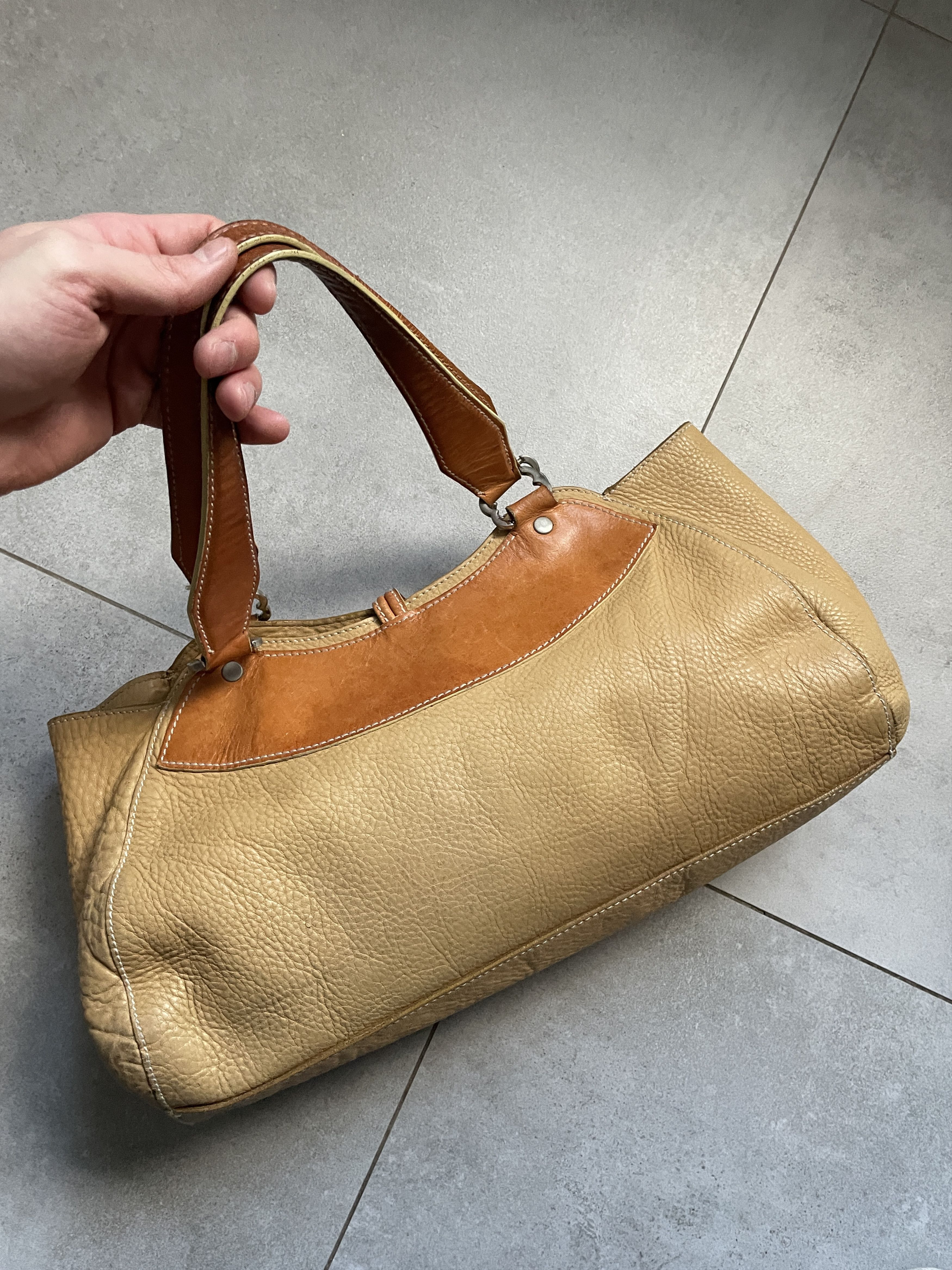 Balenciaga Y2K BALENCIAGA BEIGE TWO TONE LEATHER NOT CITY BAG Size ONE SIZE - 10 Thumbnail