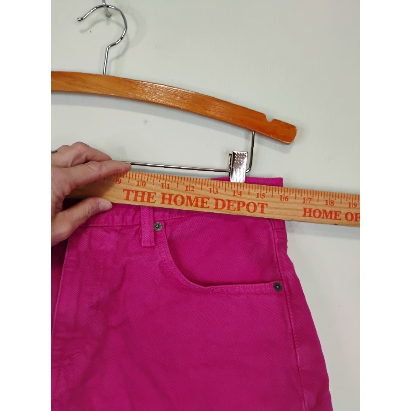 Polo Ralph Lauren VINTAGE Polo Ralph Lauren Crosby Relaxed Shorts 32 Pink Denim Barbie Frayed Raw Hem 5-Pocket Women's Shorts Size 24" / US 00 / IT 34 - 5 Thumbnail