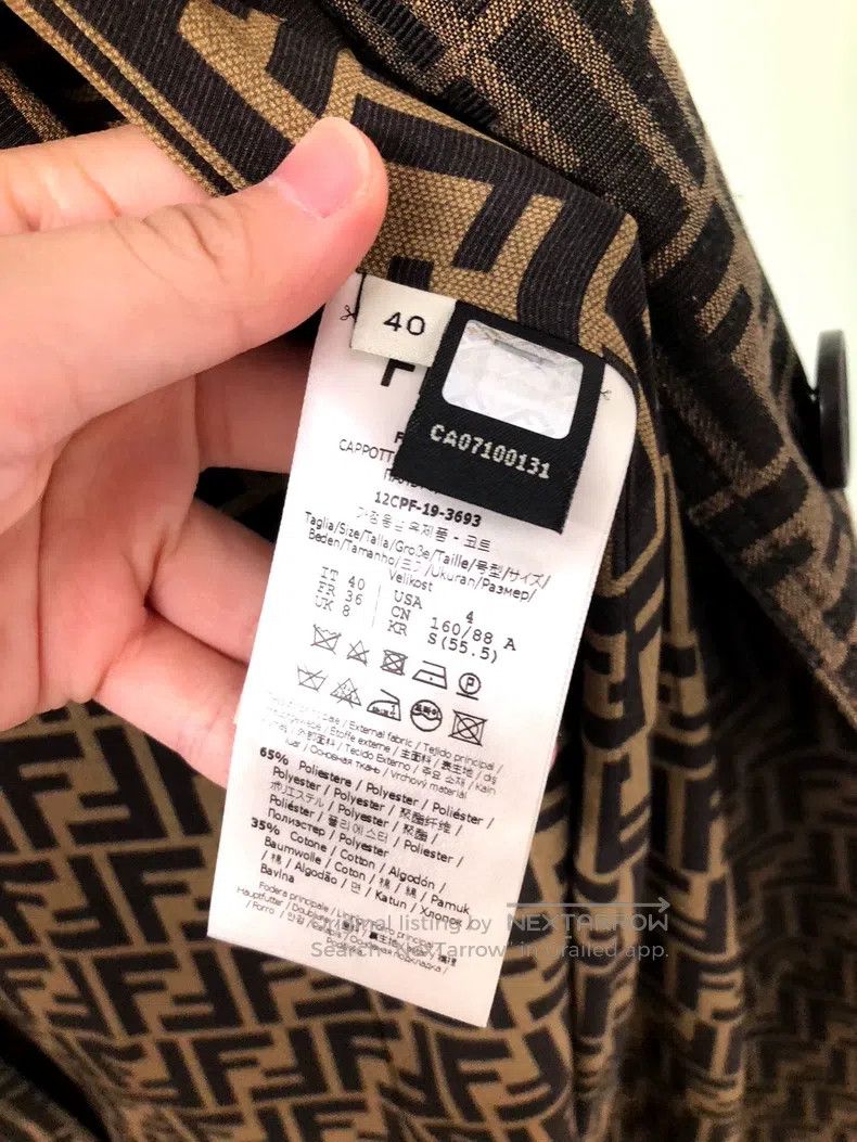 Fendi Fendi All-Print Trench Coat Size XS / US 0-2 / IT 36-38 - 5 Thumbnail