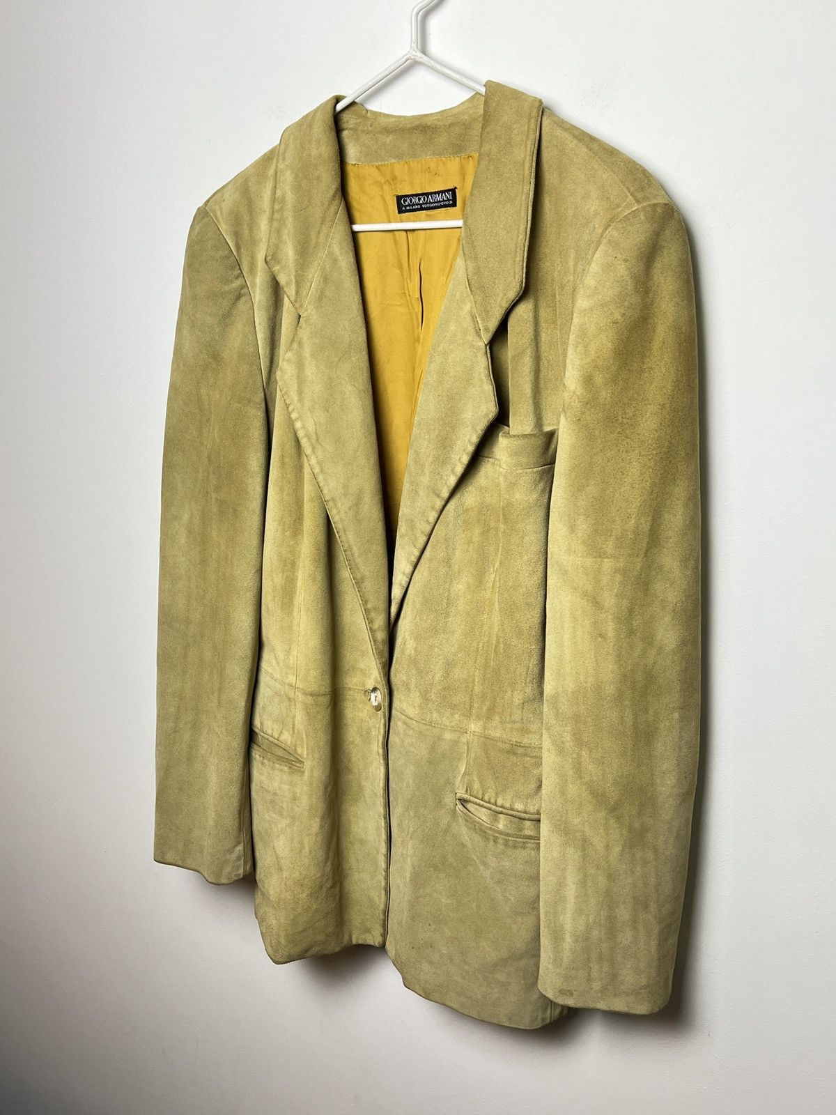 Giorgio Armani armani y2k 90s archive leather blazer jacket Size US M / EU 48-50 / 2 - 2 Thumbnail