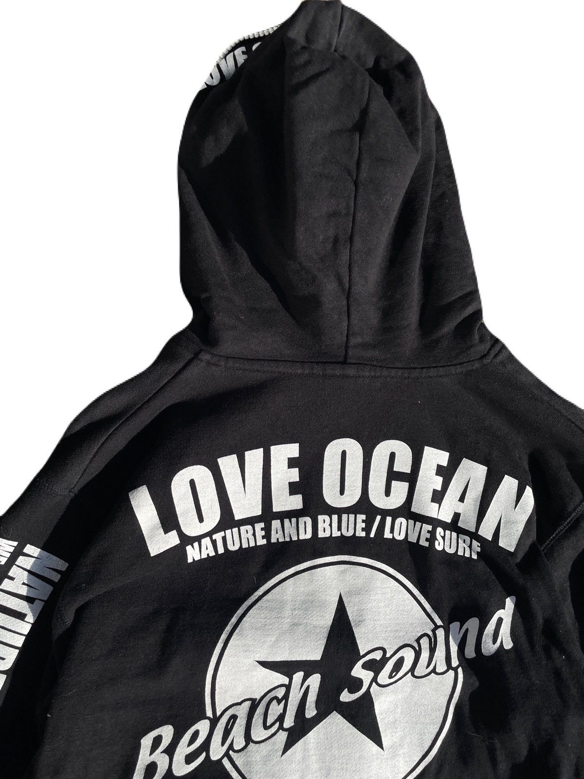 If Six Was Nine 2000s Japanese archive Gyaruo Surf Poem Full-Zip Hoodie Y2K Size US M / EU 48-50 / 2 - 5 Thumbnail