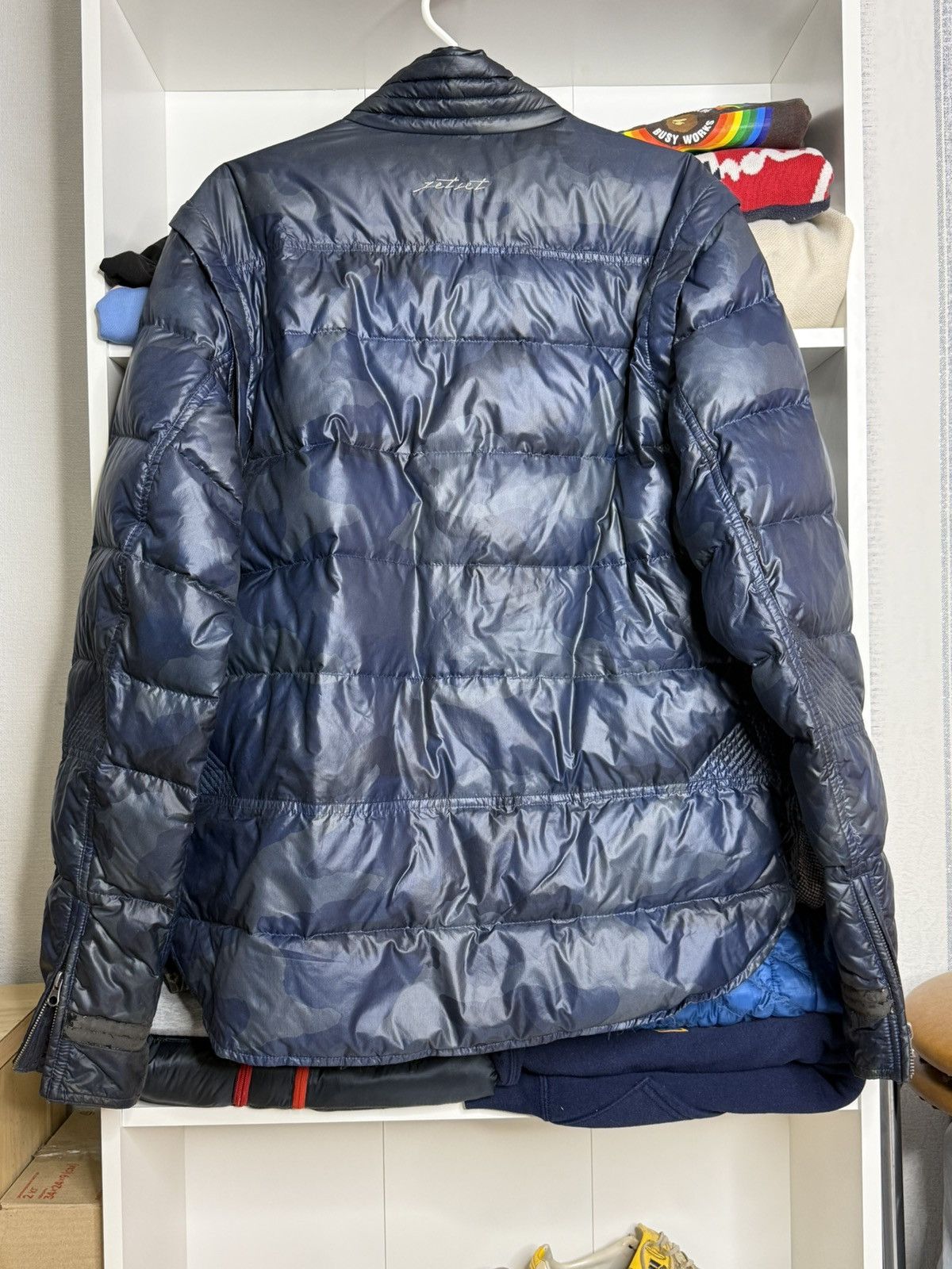 JET SET Jet Set St.Moritz 2in1 Camo Navy Blue Down jacket size 5 Size US L / EU 52-54 / 3 - 11 Thumbnail