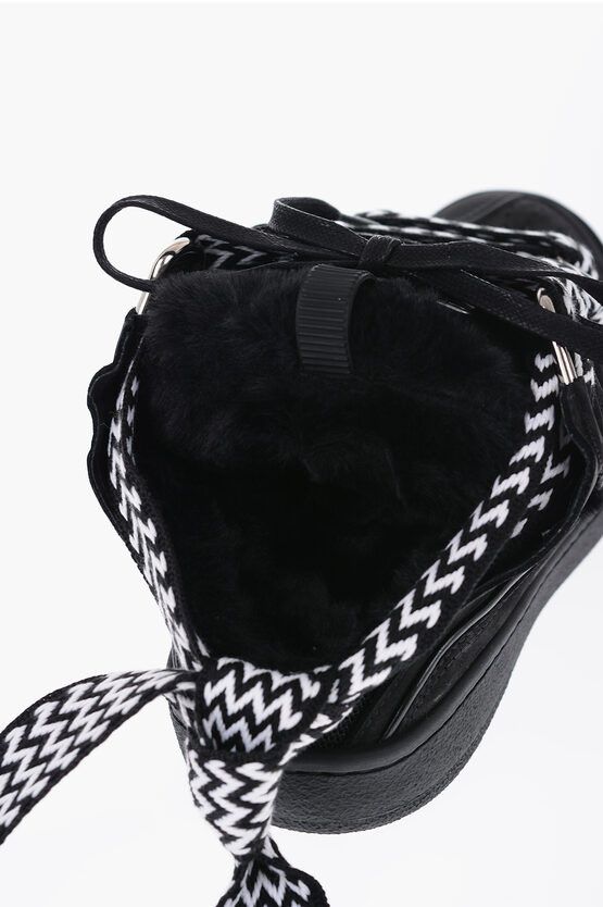 Lavane o1w1db11024 Curb Leather Mules Sneakers in Black & White Size US 8.5 / EU 41-42 - 4 Thumbnail