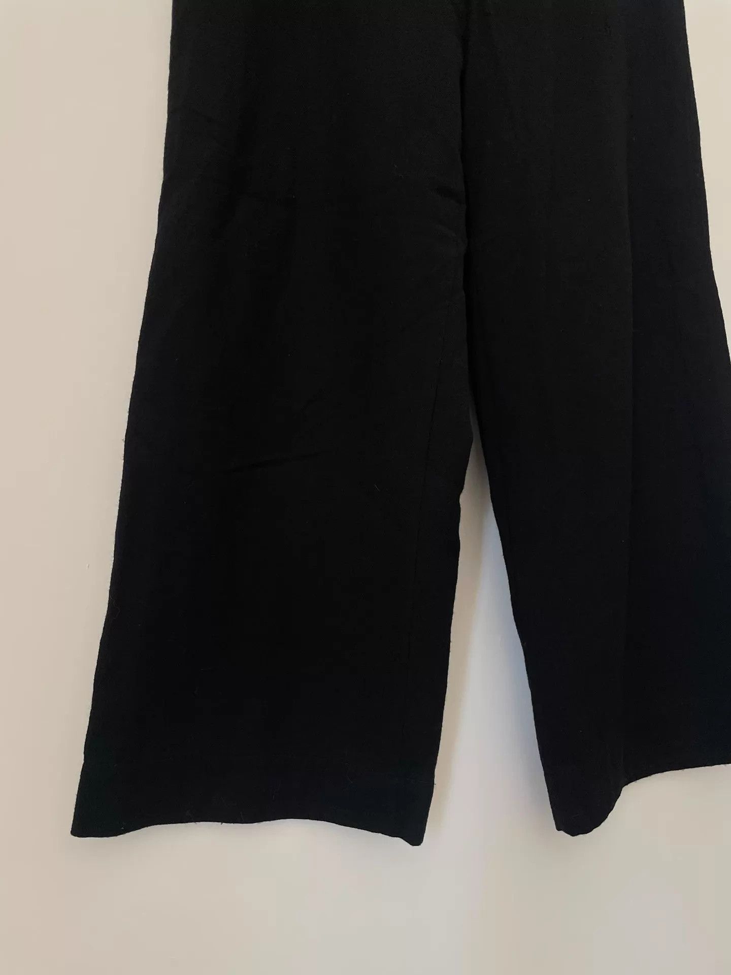 Yohji Yamamoto Yohji Yamamoto Y’s Vtg Black Wool Wide-Leg Pants 2 Size US 32 / EU 48 - 4 Thumbnail