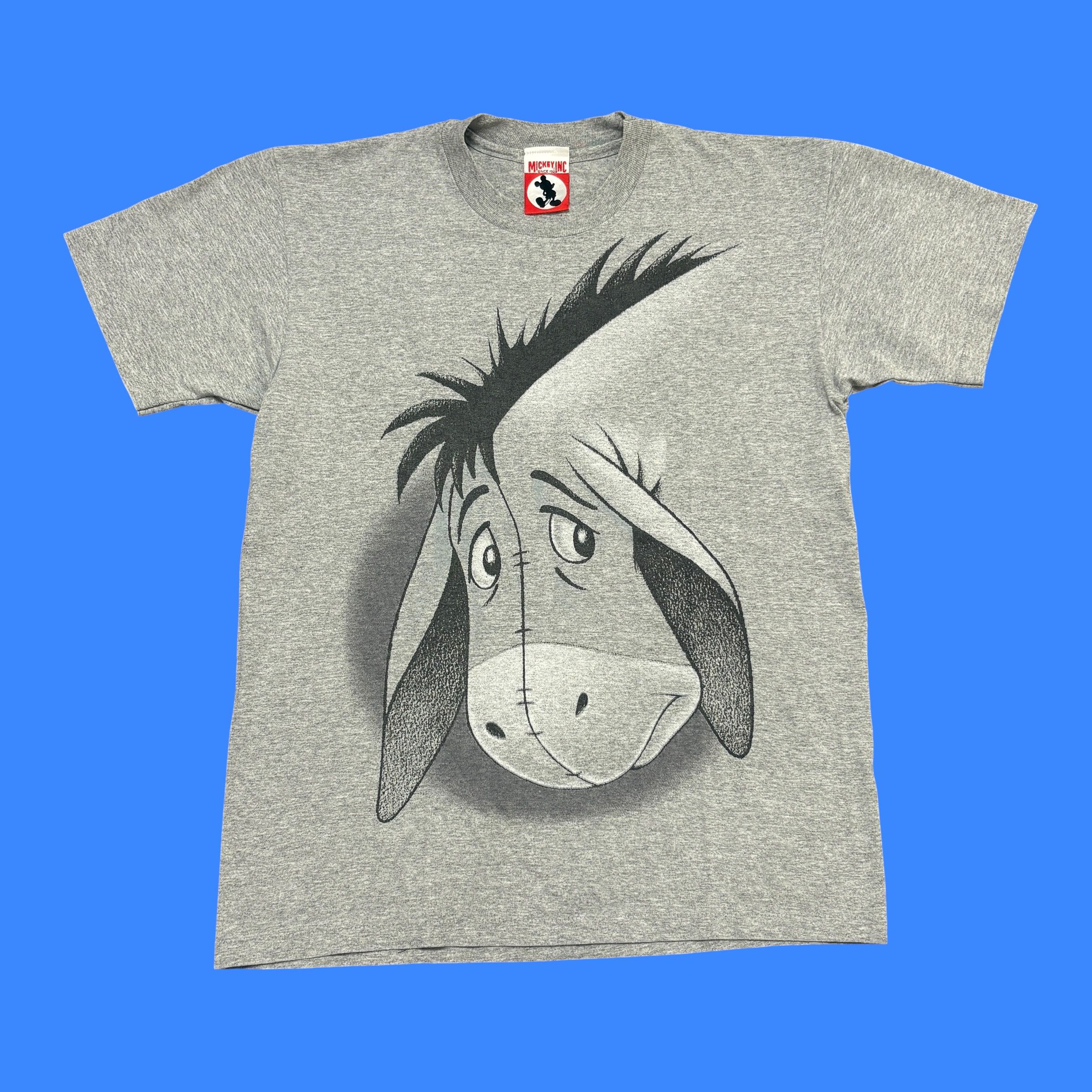 Mickey Inc Vintage Eeyore Shirt 90s Made In Usa Cartoon Winnie The Pooh Size US L / EU 52-54 / 3 - 1 Thumbnail