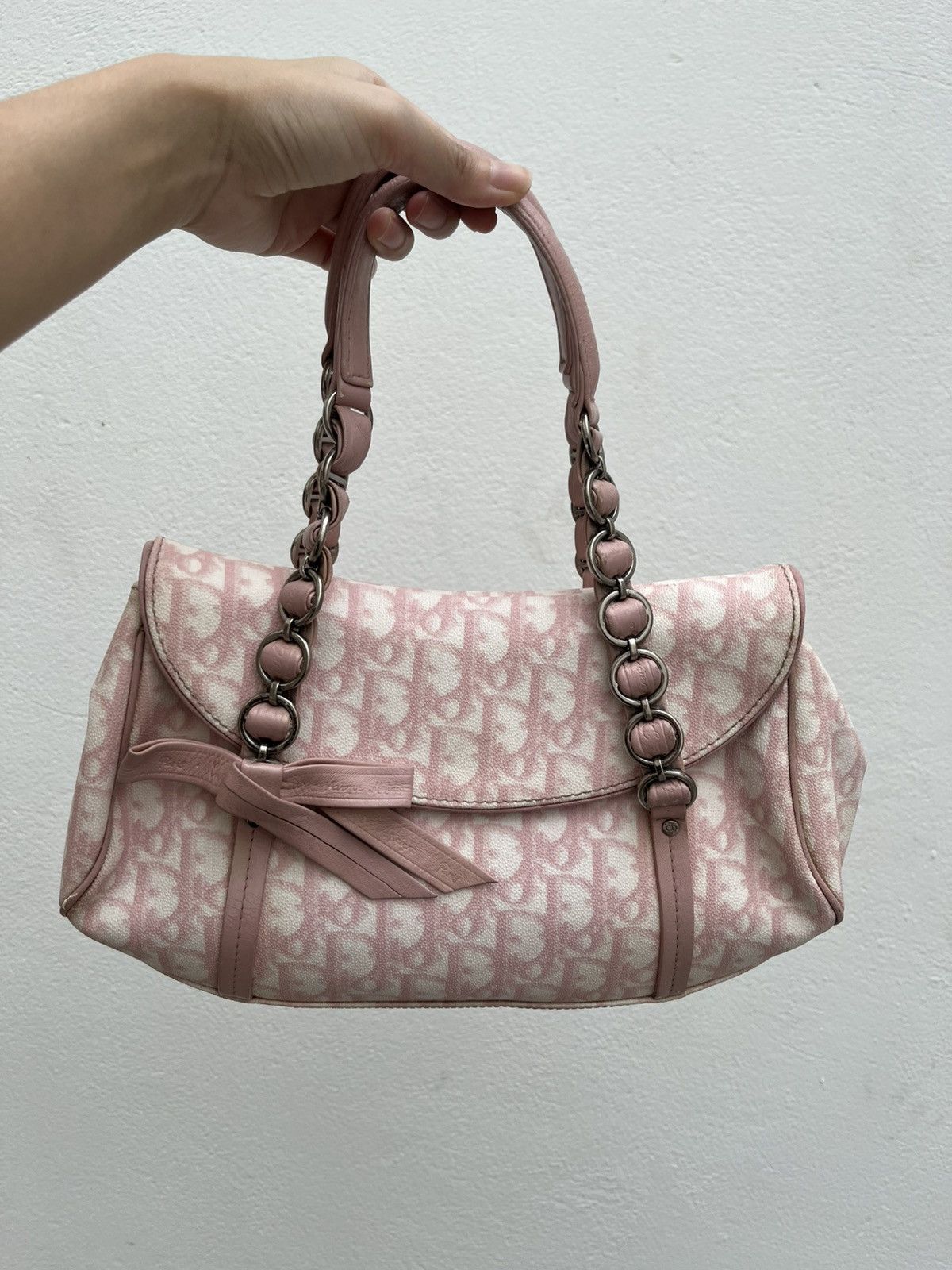 Dior pink trotter romantique girly bag