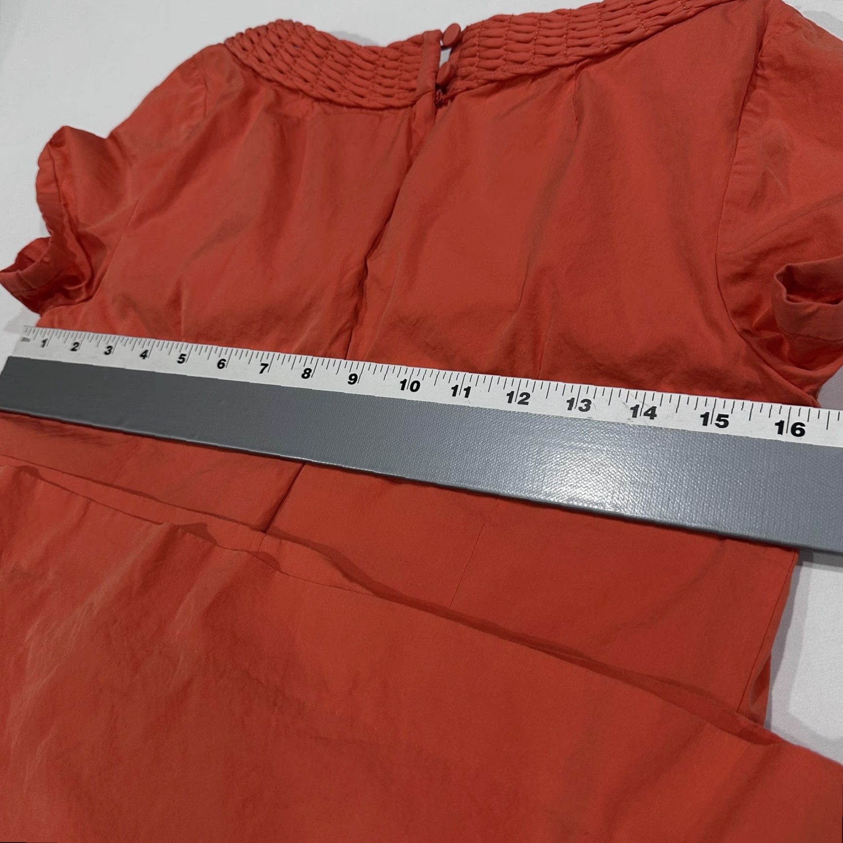 J.Crew J CREW Dress Womens Size 6 Orange Shift Minimalist Preppy Cotton Silk Blend Size M / US 6-8 / IT 42-44 - 6 Thumbnail
