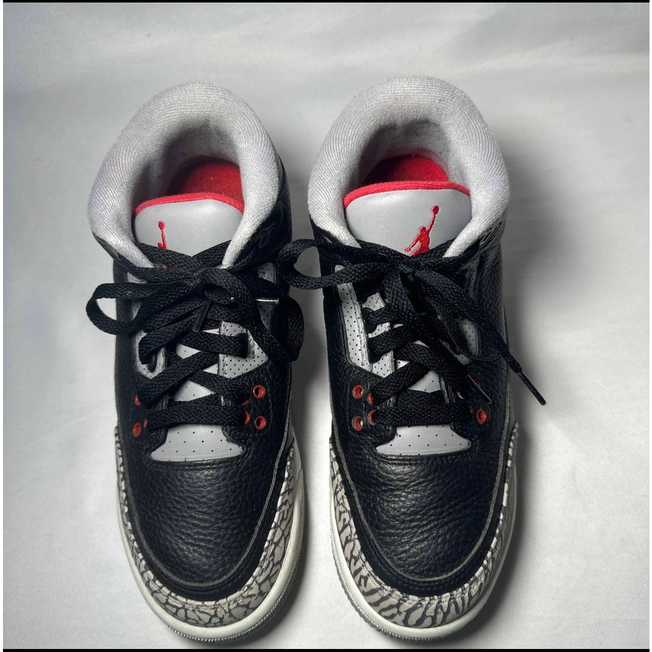 Jordan Brand × Nike Size 7 Air Jordan 3 Retro OG BG Black Cement 2018 Men's Shoe Size US 7 / EU 40 - 4 Thumbnail