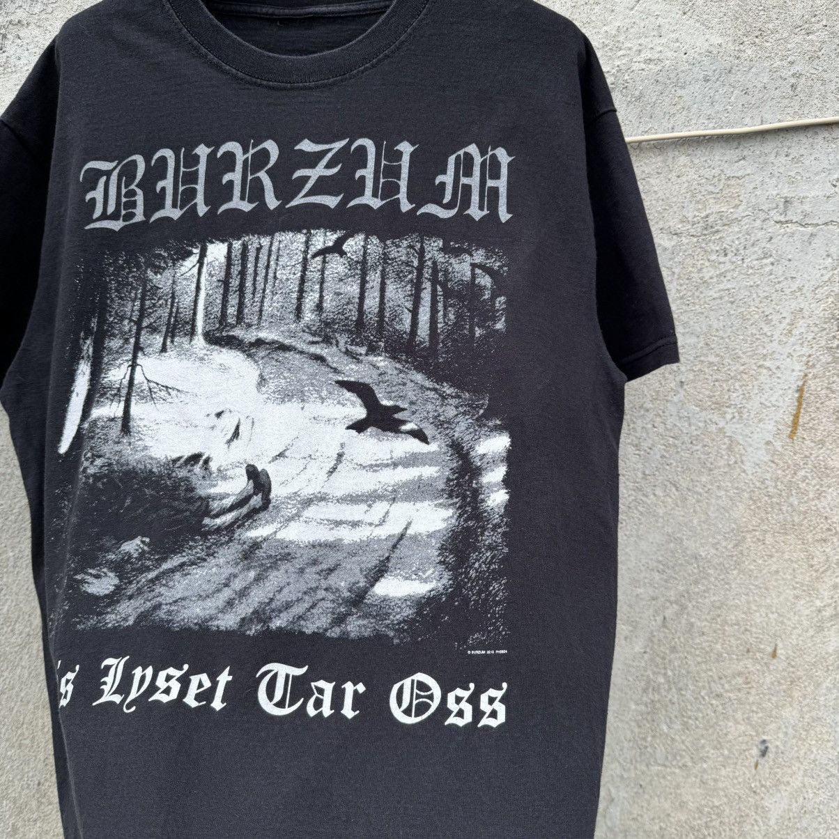 Band Tees 00s Burzum Hvis Lyset Tar Oss Dark Metal Tee Cradle of Filth Size US M / EU 48-50 / 2 - 6 Thumbnail