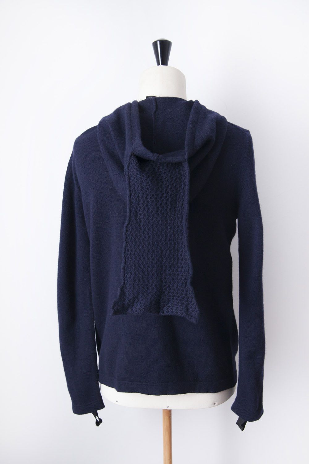 Helmut Lang AW03 cashmere Mohawk hoodie Size US S / EU 44-46 / 1 - 7 Thumbnail