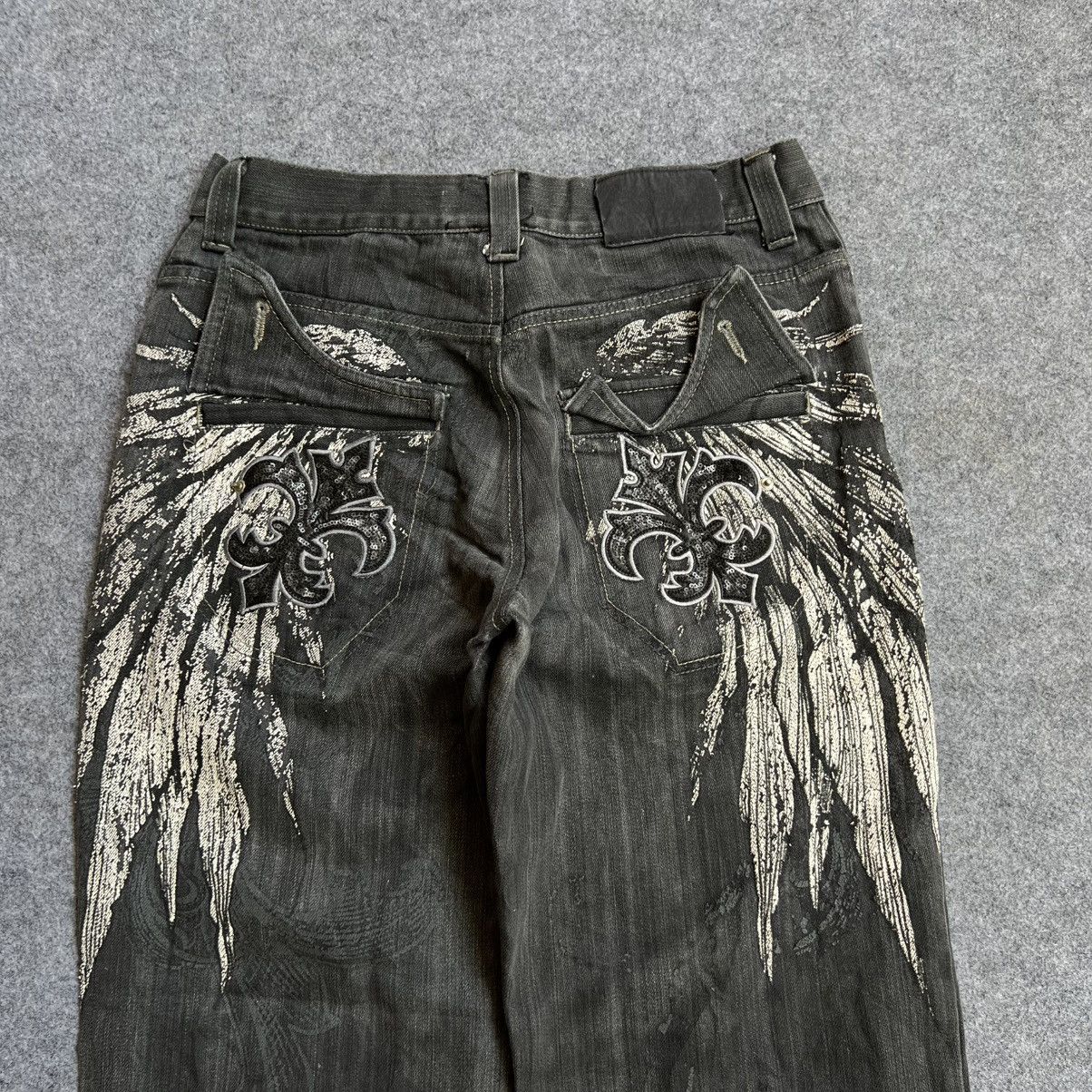 Vintage 💥Rare💥 Crazy Vintage Raw Blue Baggy Jeans Size US 34 / EU 50 - 2 Thumbnail