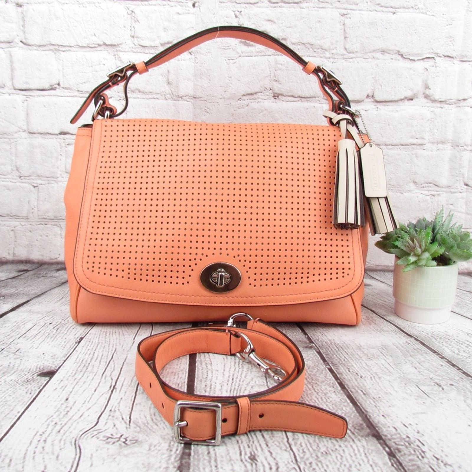 Coach Coach Perforated Leather Romy Top Handle/ Shoulder Bag Size ONE SIZE - 5 Thumbnail