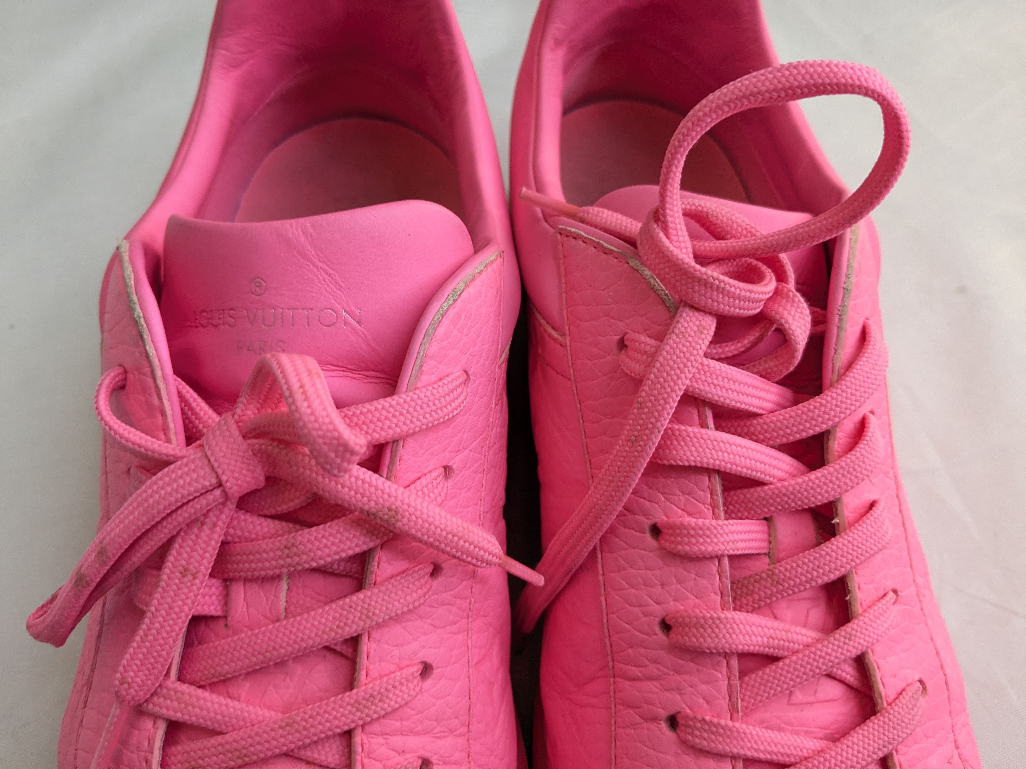 Louis Vuitton Louis Vuitton Monogram Sneakers Pink 10.5 Logo Size US 10.5 / EU 43-44 - 5 Thumbnail