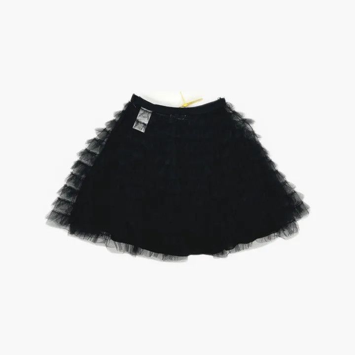 Dior Dior Black Ruffled High-Waist Midi Skirt 0079-2507 Size 37" - 3 Thumbnail