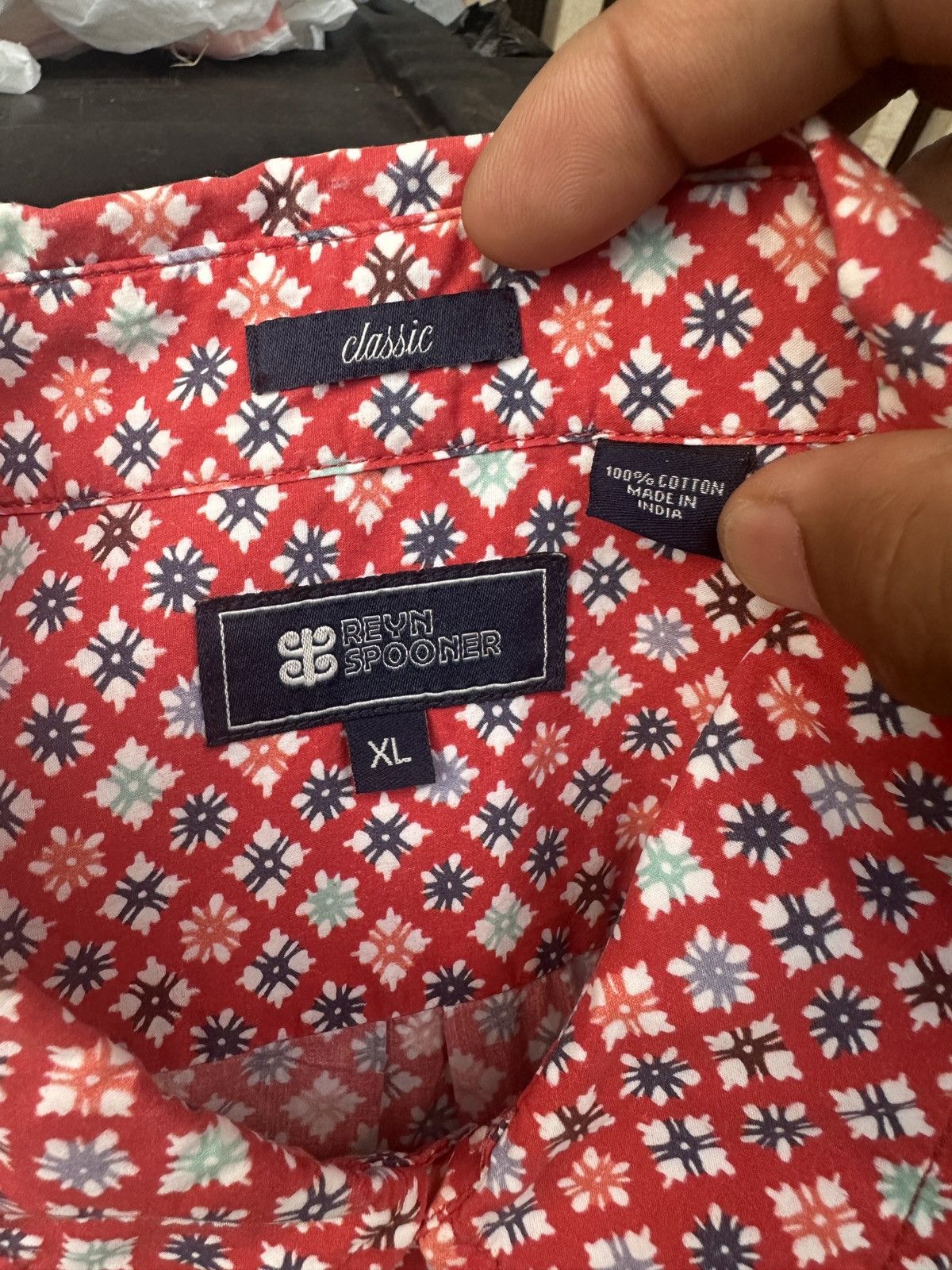 Reyn Spooner PreOwned Reyn Spooner Classic Red Hawaiian Shirt Men's XL Size US XL / EU 56 / 4 - 4 Thumbnail