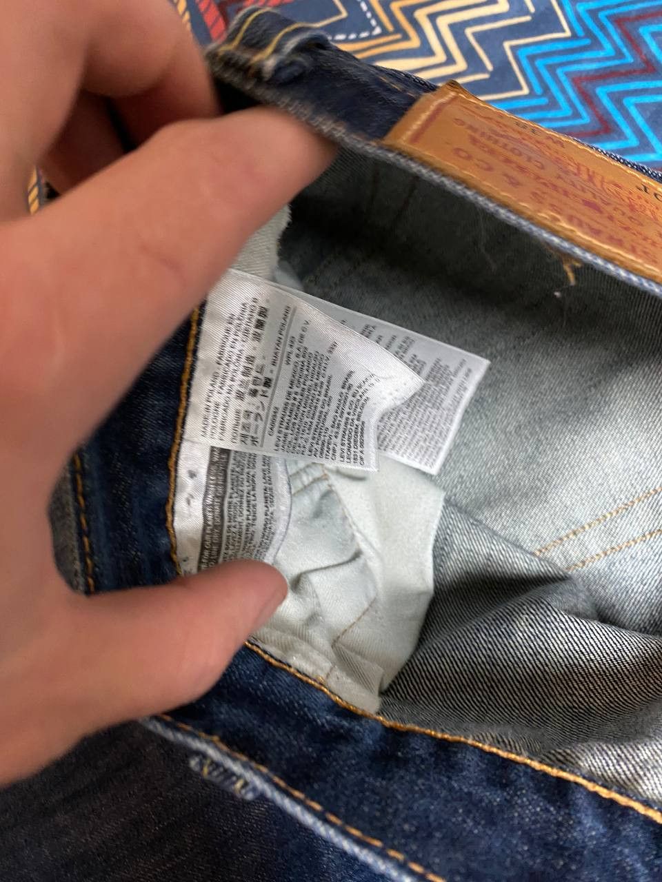 Levi's jeans pants Levi's 501 blue Y2K vintage w38 streetwear Size US 38 / EU 54 - 3 Thumbnail