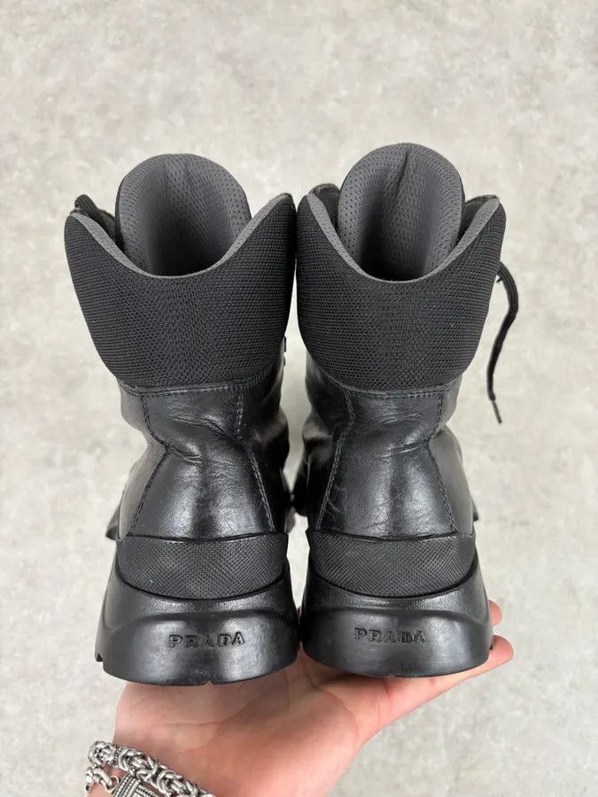 Prada AW1999 Prada Black Premium Vibram Leather Boots Size US 9.5 / EU 42-43 - 7 Thumbnail