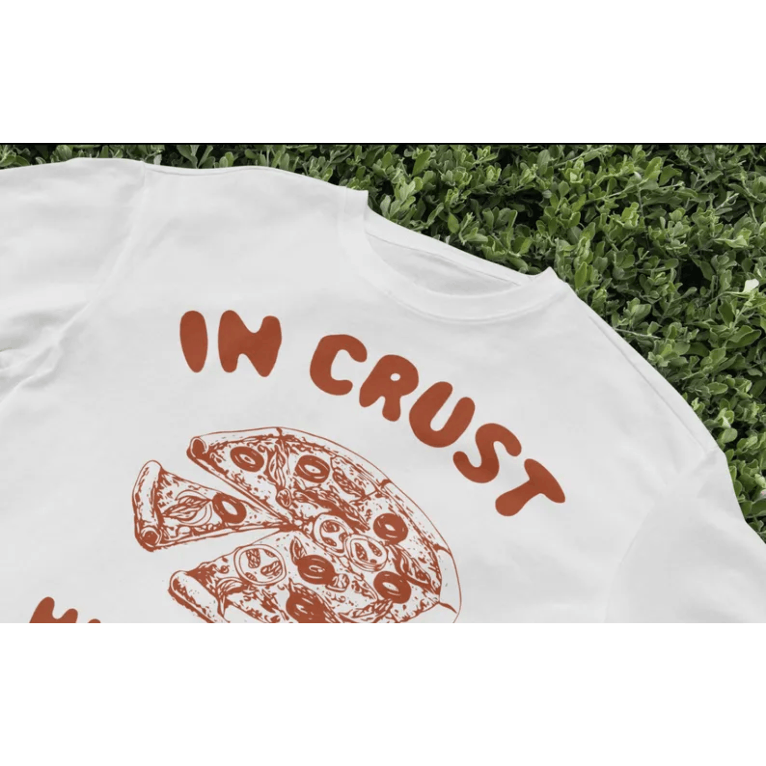 Japanese Brand × Vintage In Crust We Trust Pizza T-Shirt, Funny Food Tee, Pizza Shirt Size US L / EU 52-54 / 3 - 2 Thumbnail