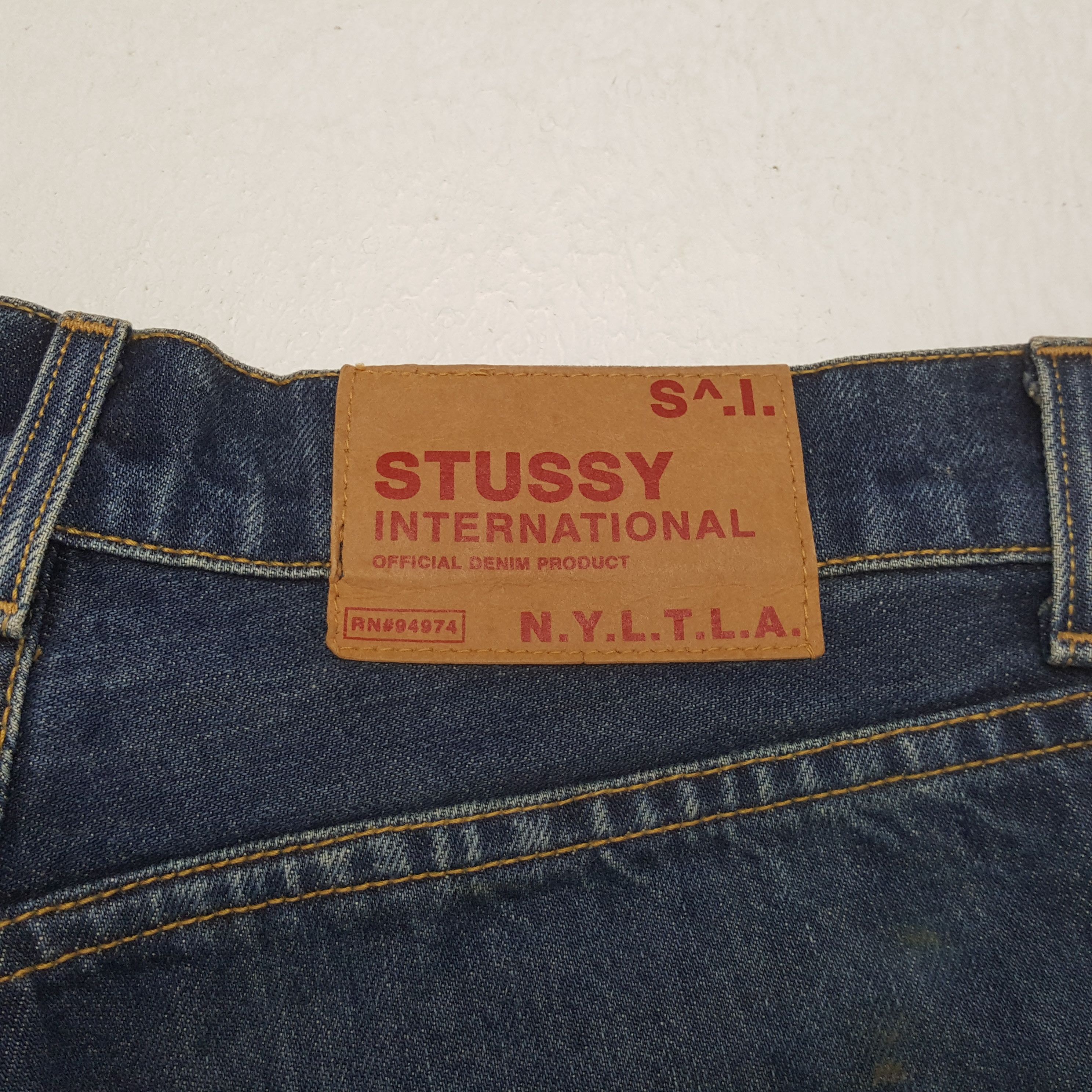 Stussy Stussy Streetwear Skateboard Custom Art Jeans RR18 Size US 29 - 13 Thumbnail