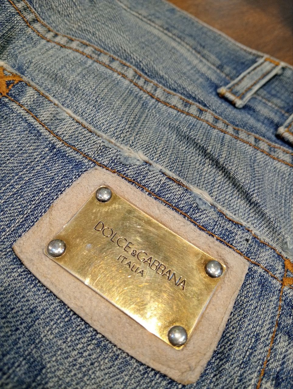 Dolce & Gabbana DOLCE & GABBANA BLUE DENIM DISTRESSED PANTS Size US 32 / EU 48 - 16 Thumbnail