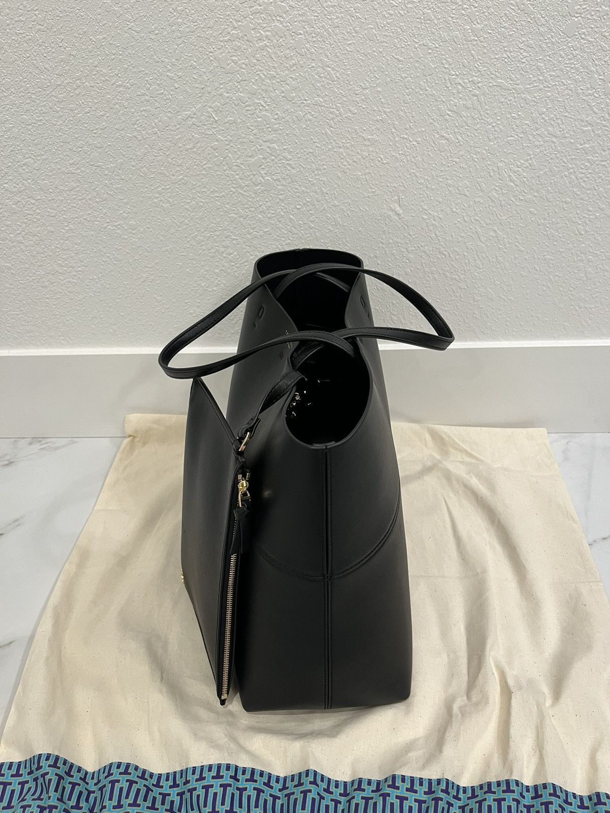 Tory Burch Tory Burch Block T Tote Black Size ONE SIZE - 6 Thumbnail