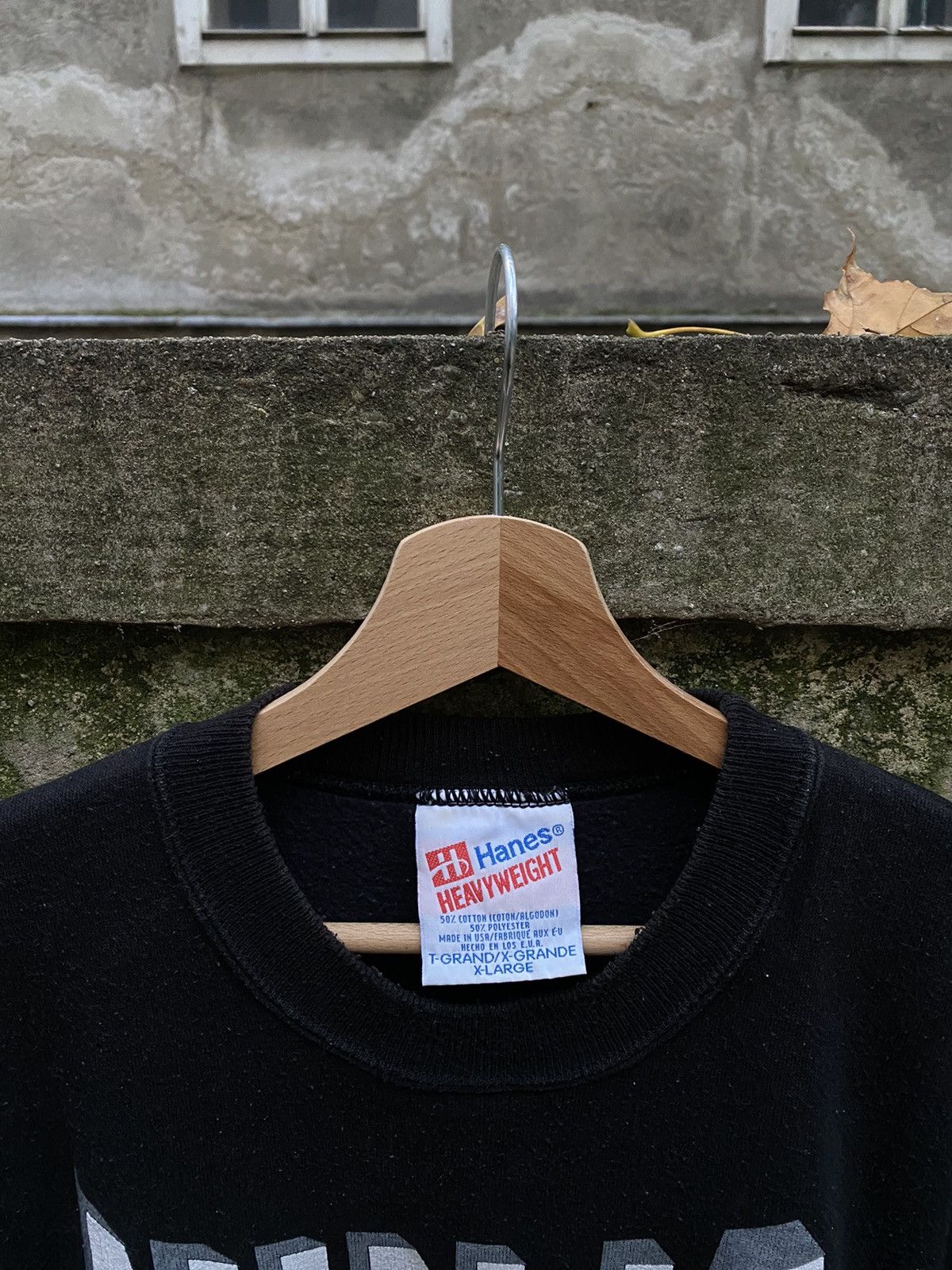 Hanes × NHL × Vintage Vintage 90s Hinja Nighthawks Hamburg Hanes sweatshirt Size US XL / EU 56 / 4 - 2 Thumbnail