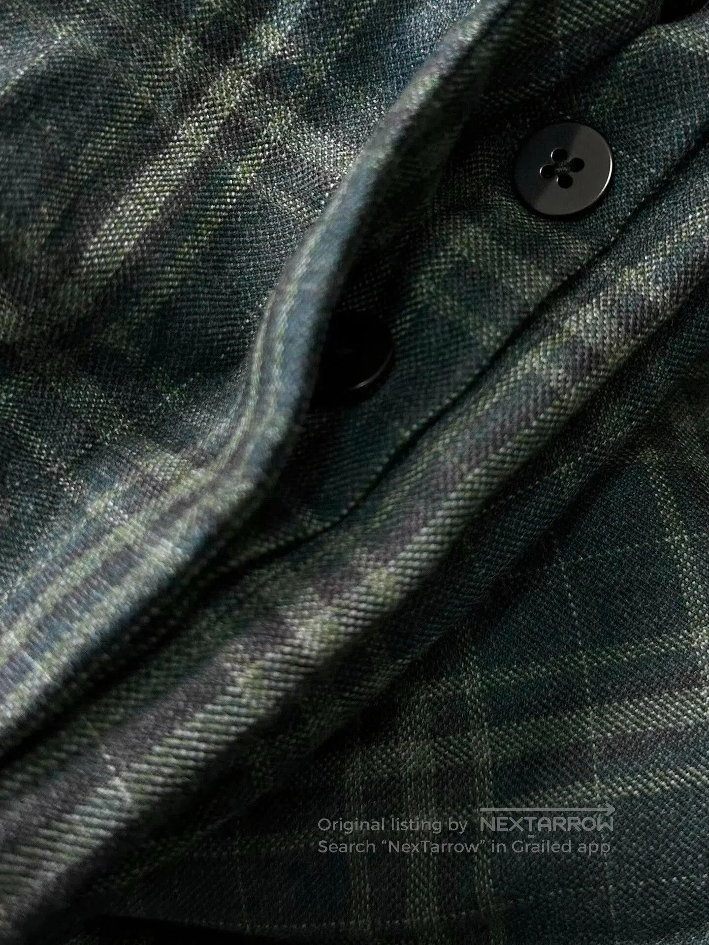 Japanese Brand plaid wool pants with drawstring waist. Size US 26 / EU 42 - 6 Thumbnail