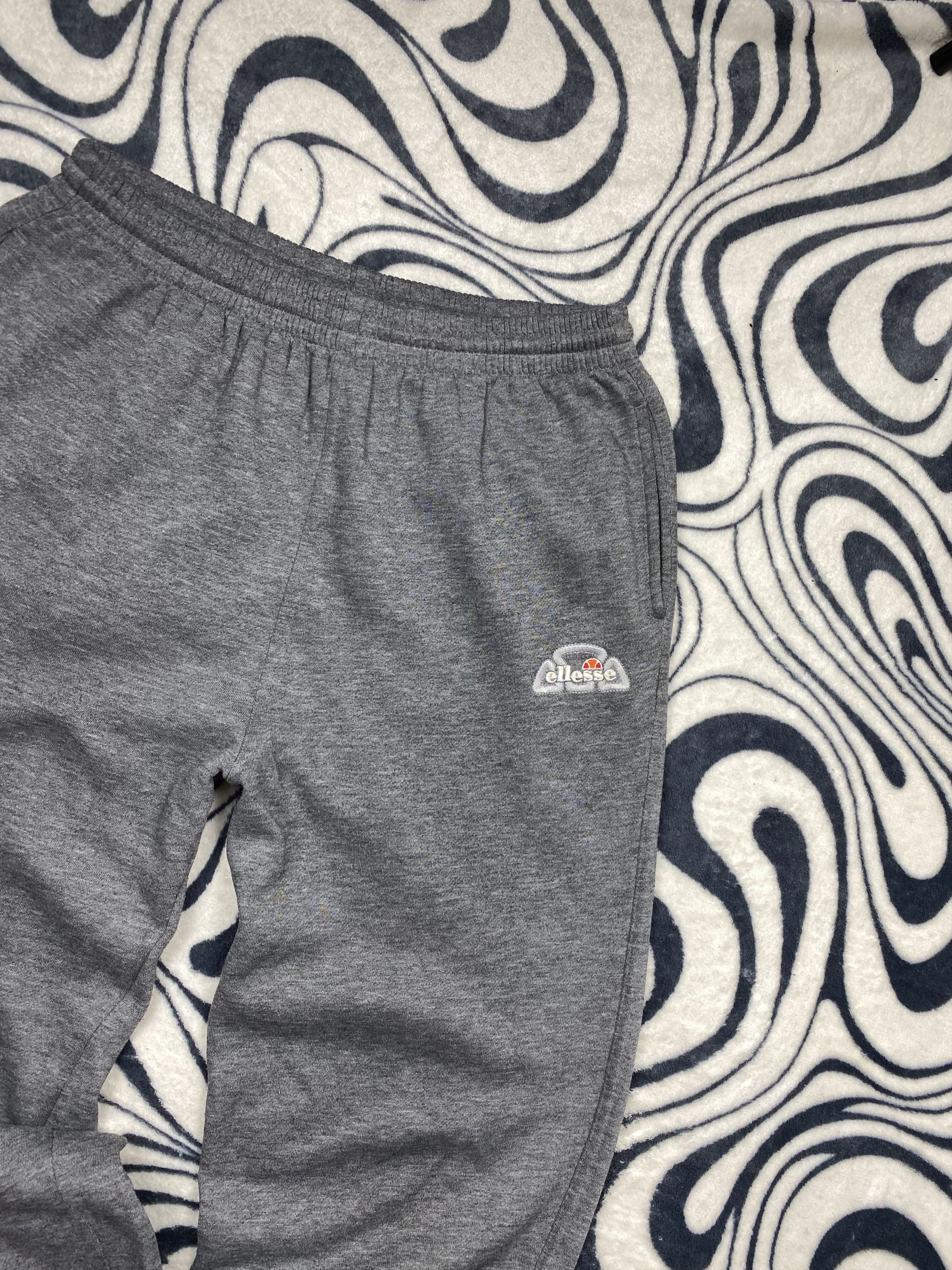 Ellesse Ellesse Vintage Mens Cotton Track Pants Y2K Sweatpants Size US 30 / EU 46 - 2 Thumbnail