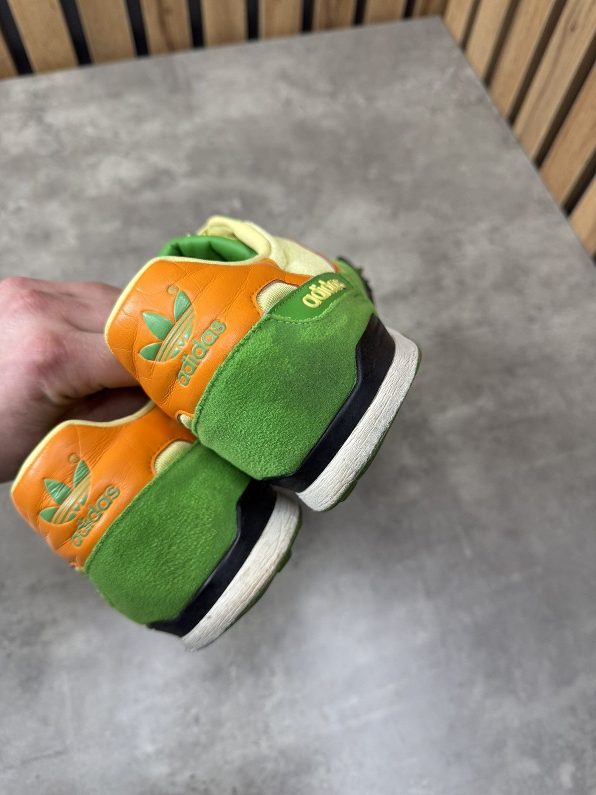 Adidas Adidas Originals Retro Trainers Green Orange Sneakers 2000s Size US 10 / EU 43 - 14 Thumbnail
