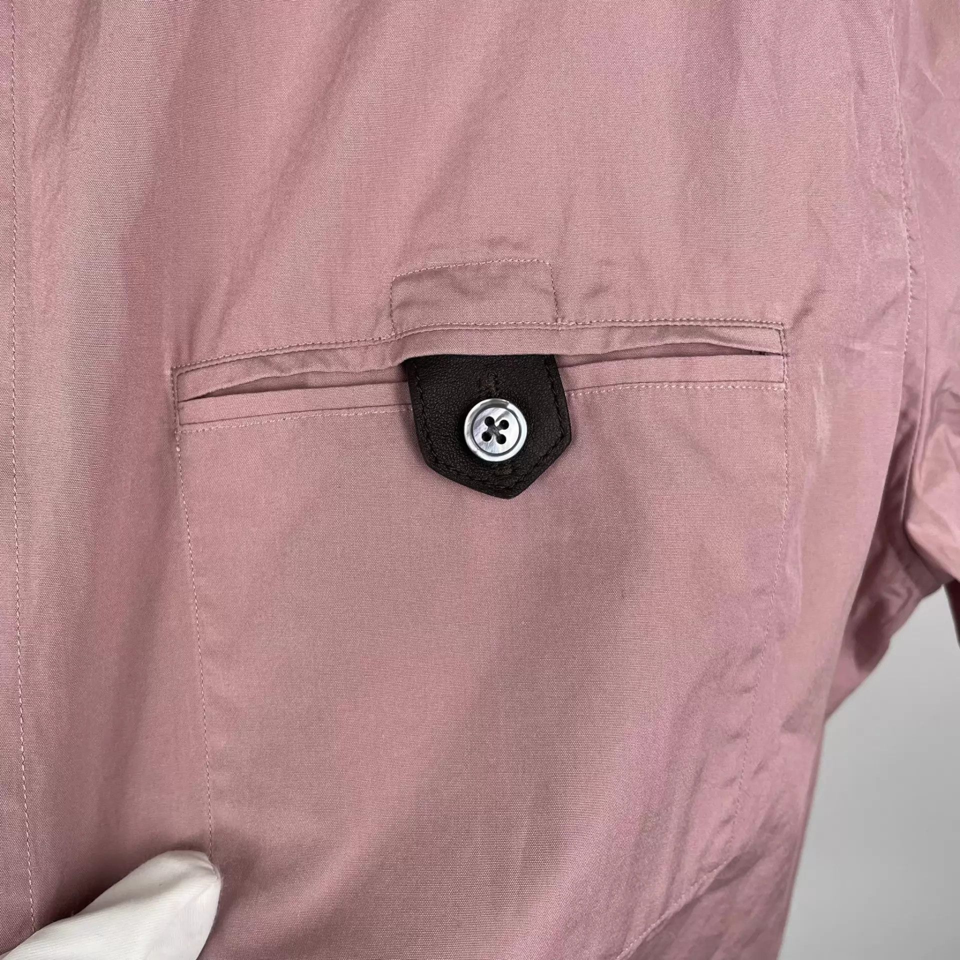 Hermes Hermès Short-Sleeve Shirt Cinnamon Pink 39 Size US M / EU 48-50 / 2 - 5 Thumbnail