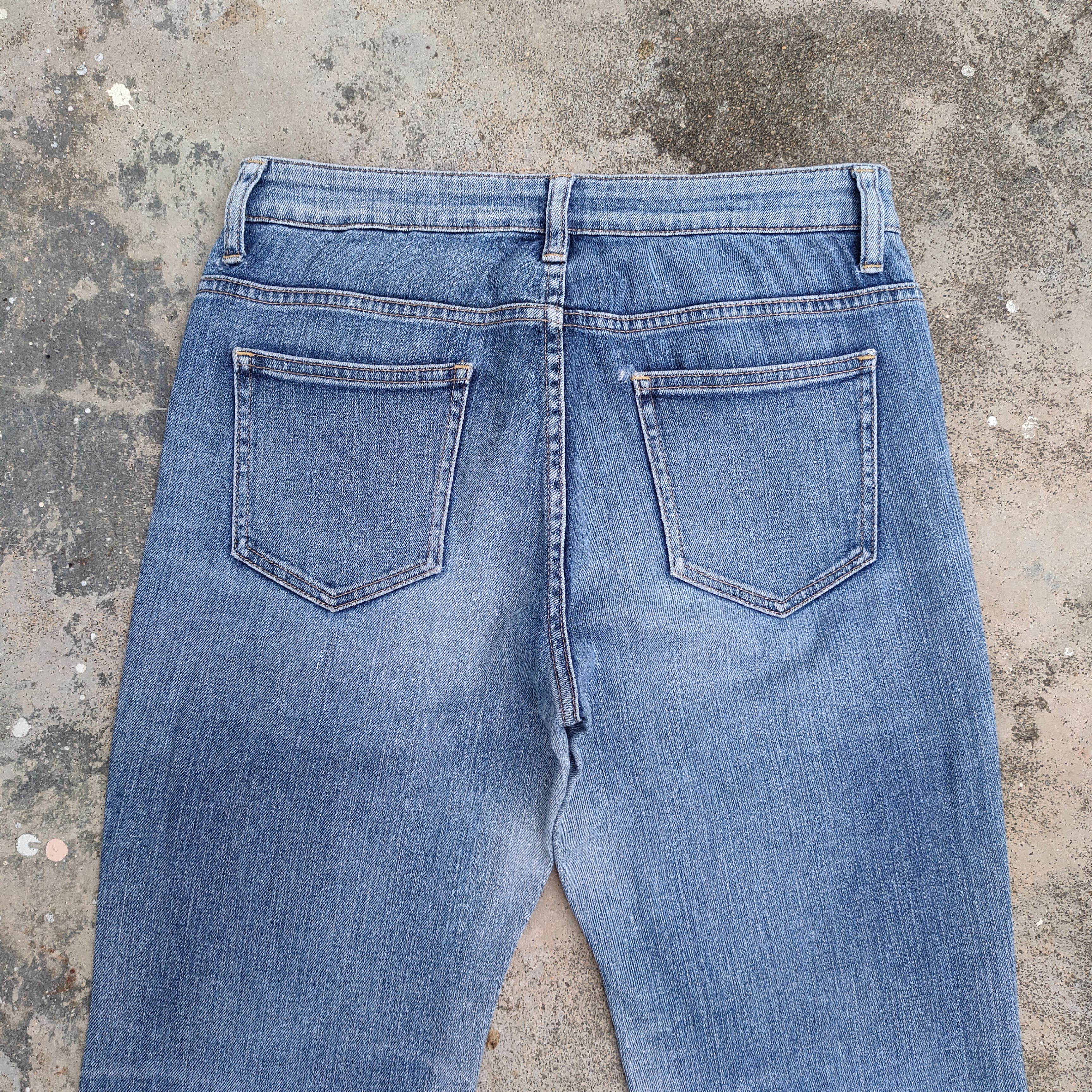 Japanese Brand × Jean × Vintage FLARE VINTAGE JAPANESE FADED JEANS DENIM PANTS Size US 29 - 8 Thumbnail