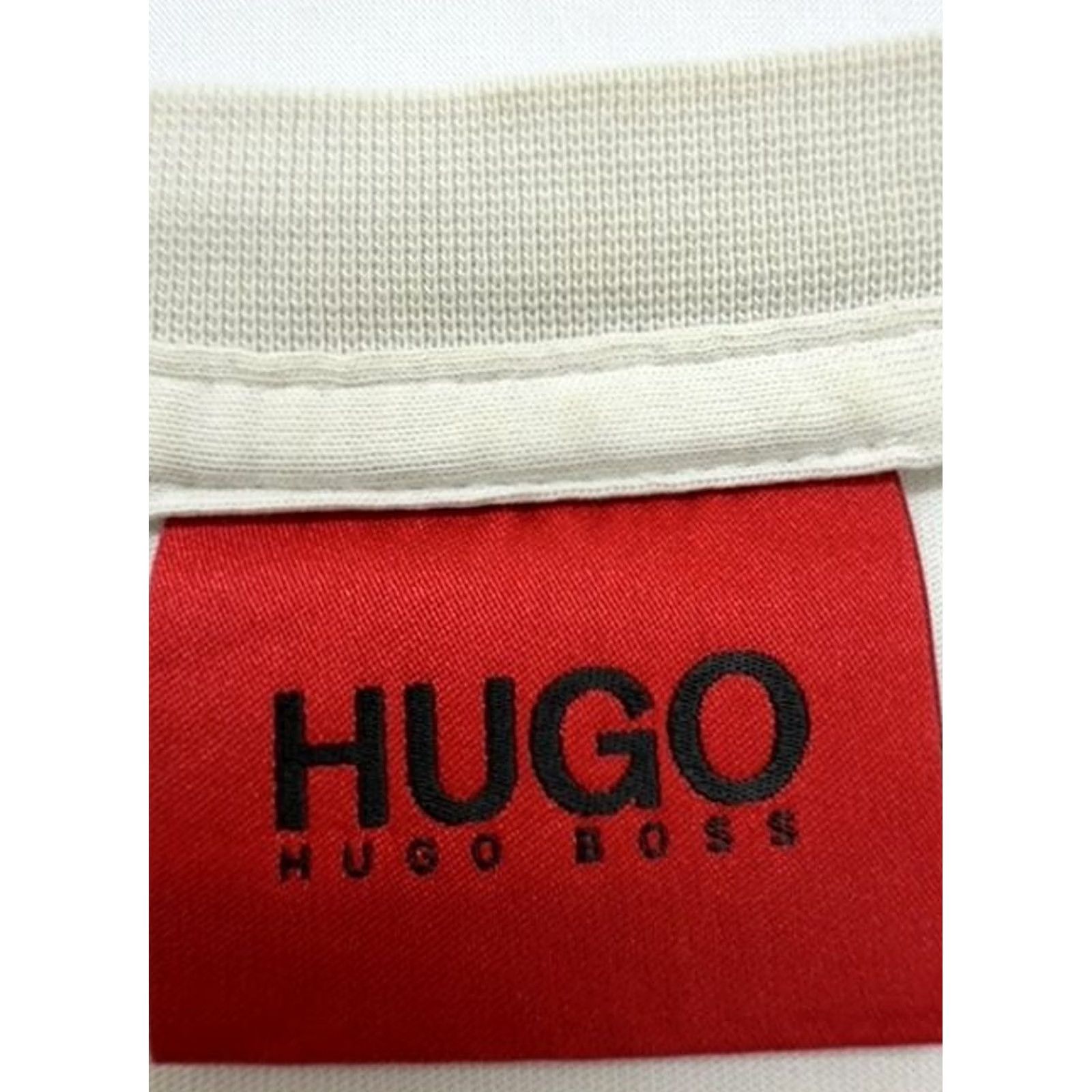 Logo 7 HUGO Mens White Logo Graphic T-Shirt Size L Crew Neck Size US L / EU 52-54 / 3 - 4 Thumbnail