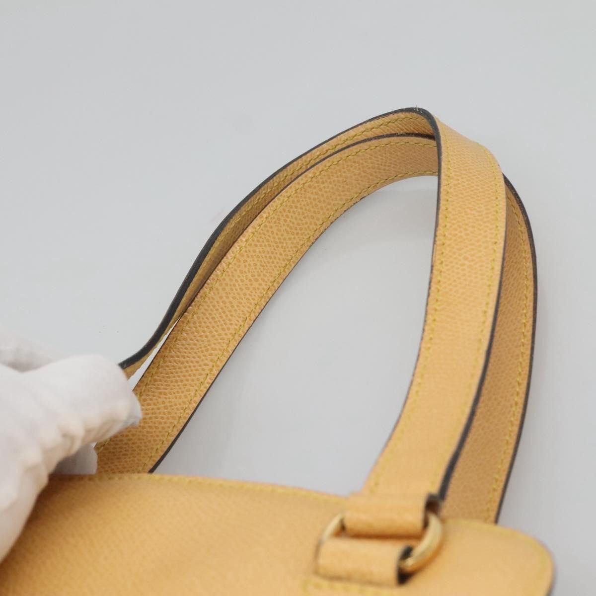 Celine CELINE Hand Bag Leather Yellow Gold Size ONE SIZE - 8 Thumbnail