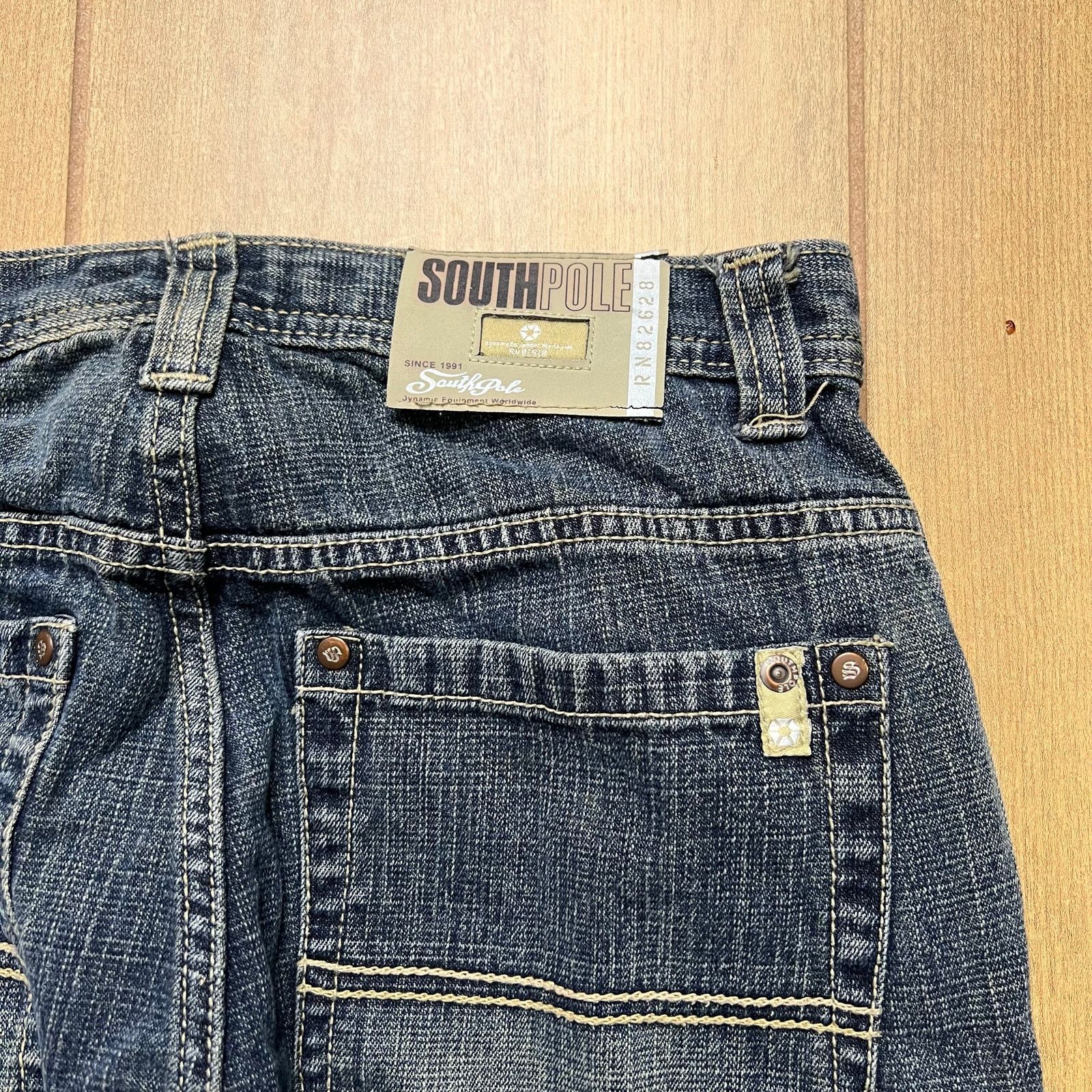 Southpole Vintage SouthPole Y2K Denim Jean Shorts waist Sz 27 Youth 14 Size US 27 - 9 Thumbnail