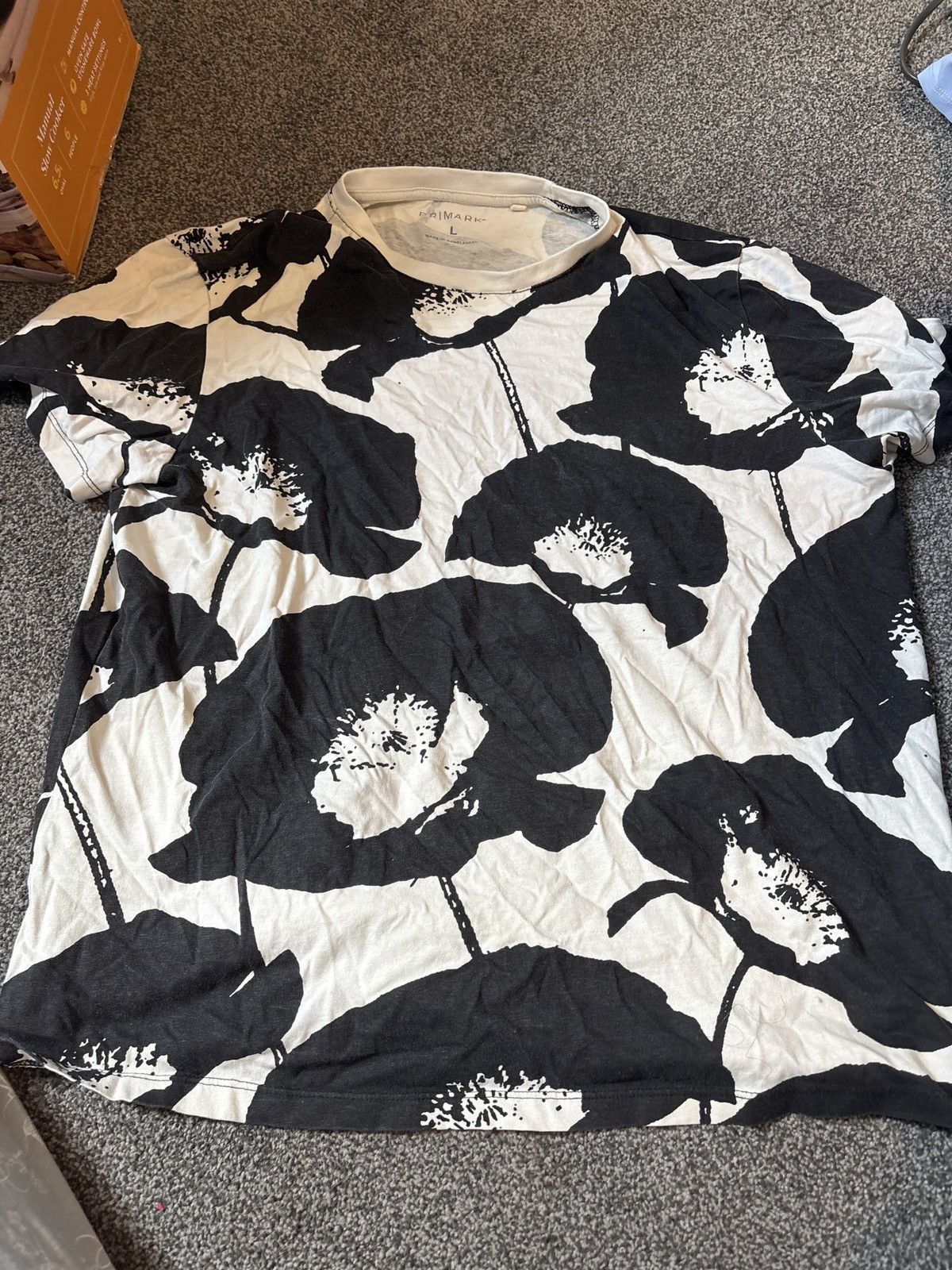 Primark black and white shirt Size US L / EU 52-54 / 3 - 2 Thumbnail