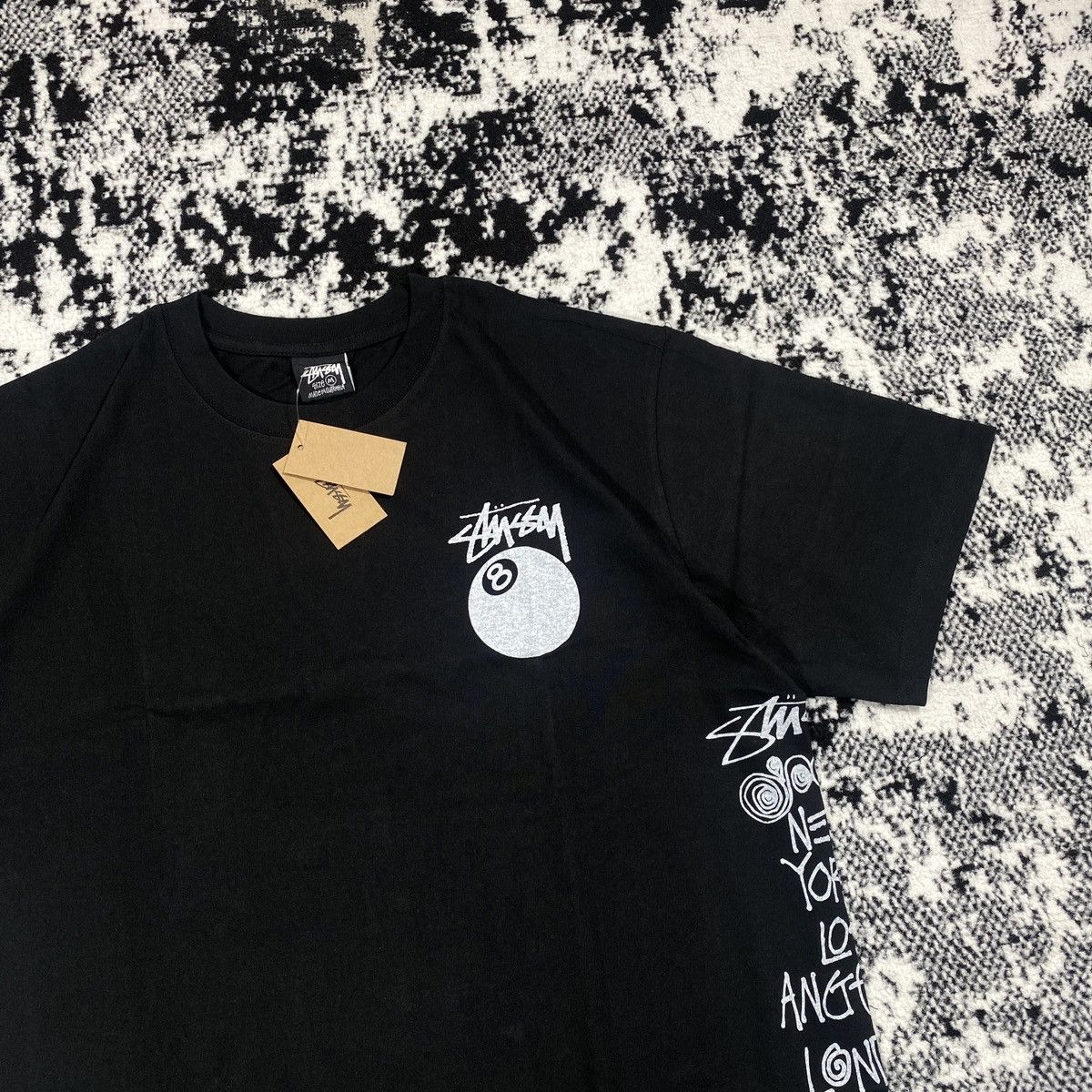 Stussy STUSSY TEST STRIKE PIGMENT DYED TEE IN BLACK - M Size US M / EU 48-50 / 2 - 4 Thumbnail