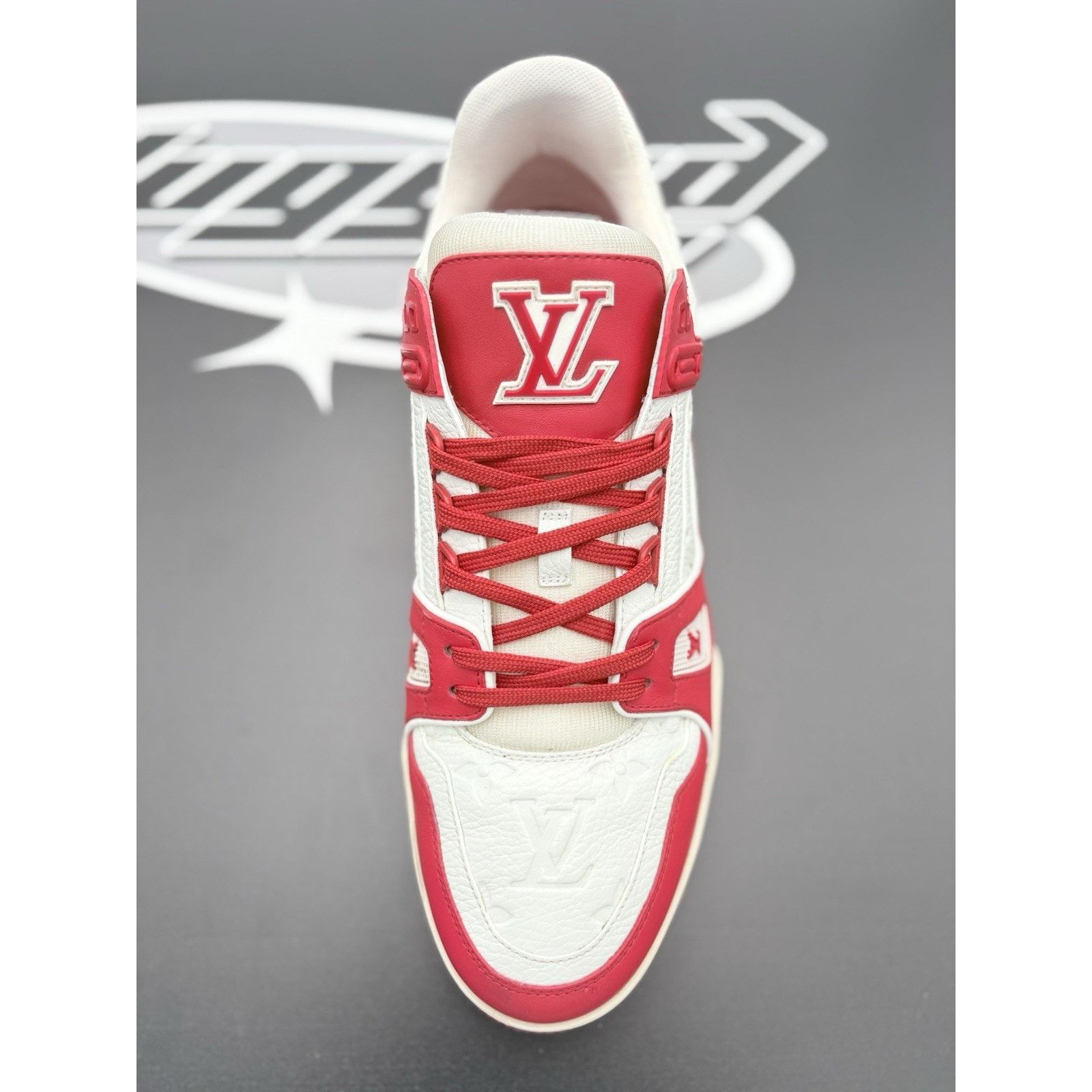 Louis Vuitton Louis Vuitton Trainer ' Red White ' | SUPER CLEAN! Size US 10.5 / EU 43-44 - 11 Thumbnail
