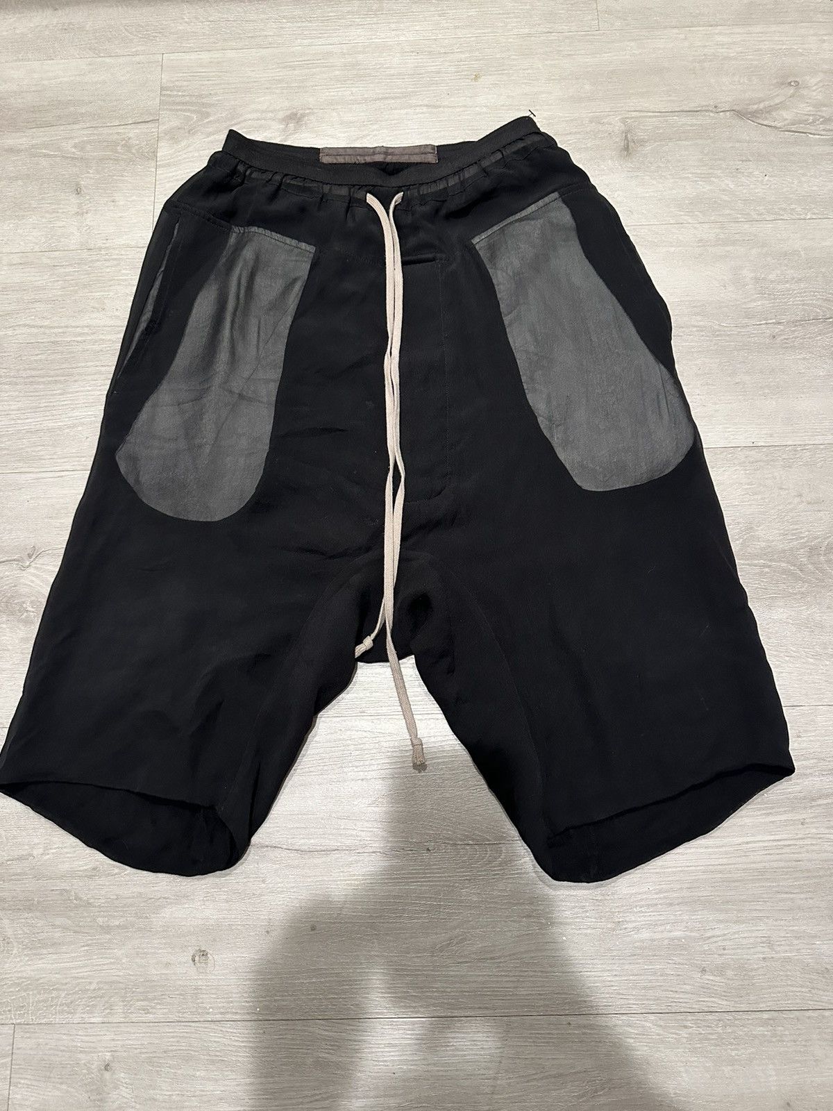Rick Owens Silk Shorts | Grailed