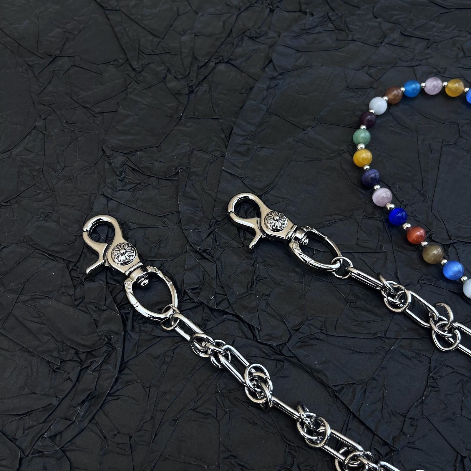 Jewelry Y2K Waist Chain – Cat Eye Stone, Spliced Pendant Size ONE SIZE - 4 Thumbnail