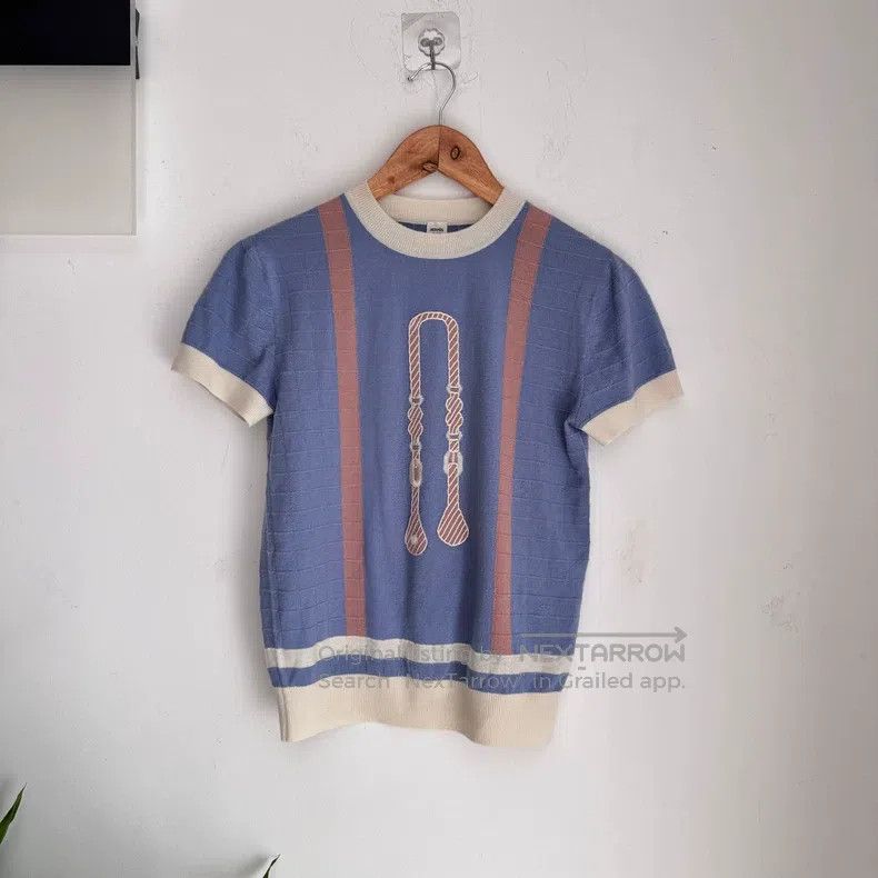 Hermes Hermes Knitted short-sleeved top Size XXS / US 00 / IT 34 - 2 Thumbnail