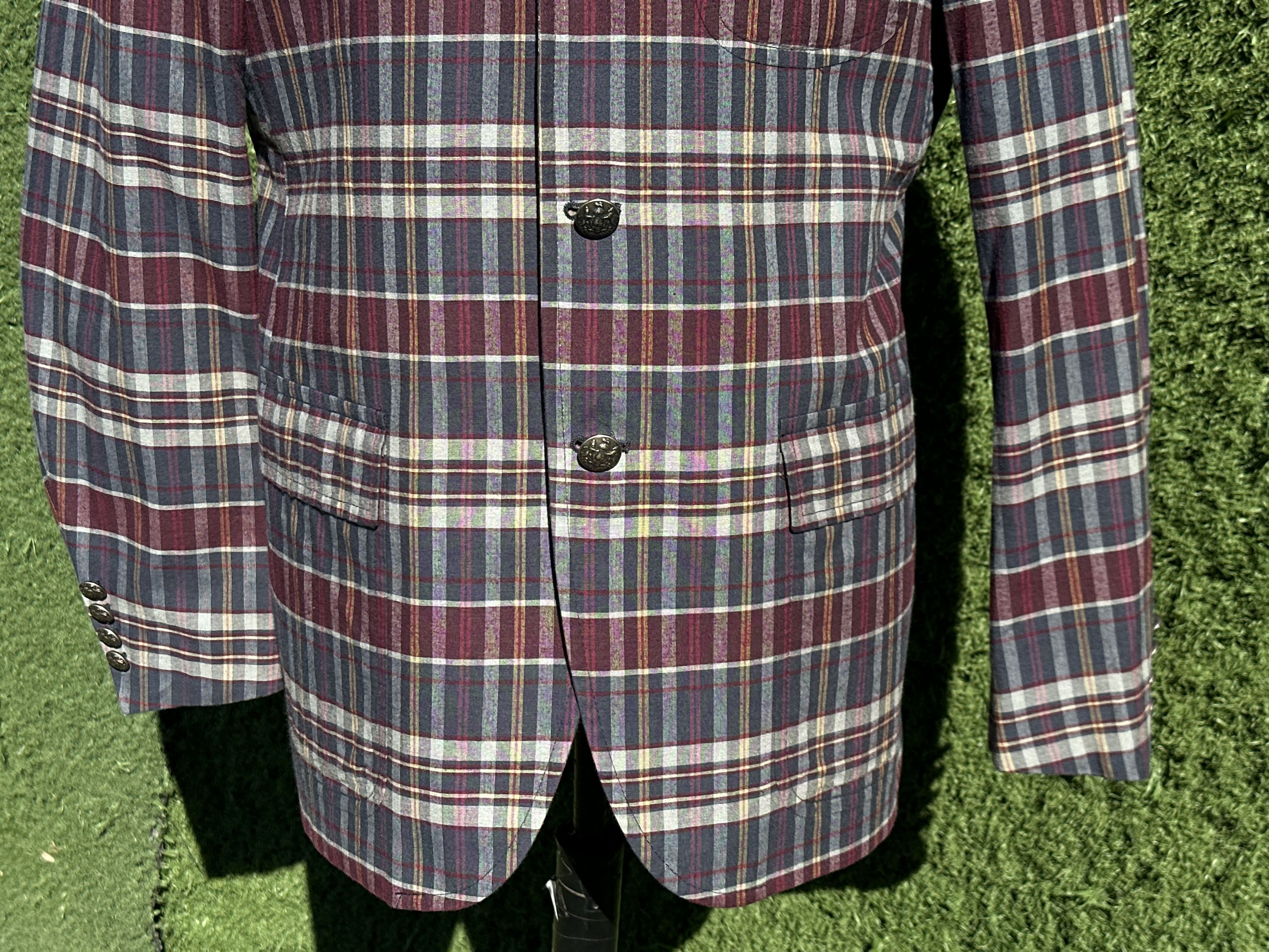 Polo Ralph Lauren Polo Ralph Lauren Plaid Convertible Collar Sport Blazer 52R Size 52R - 12 Thumbnail