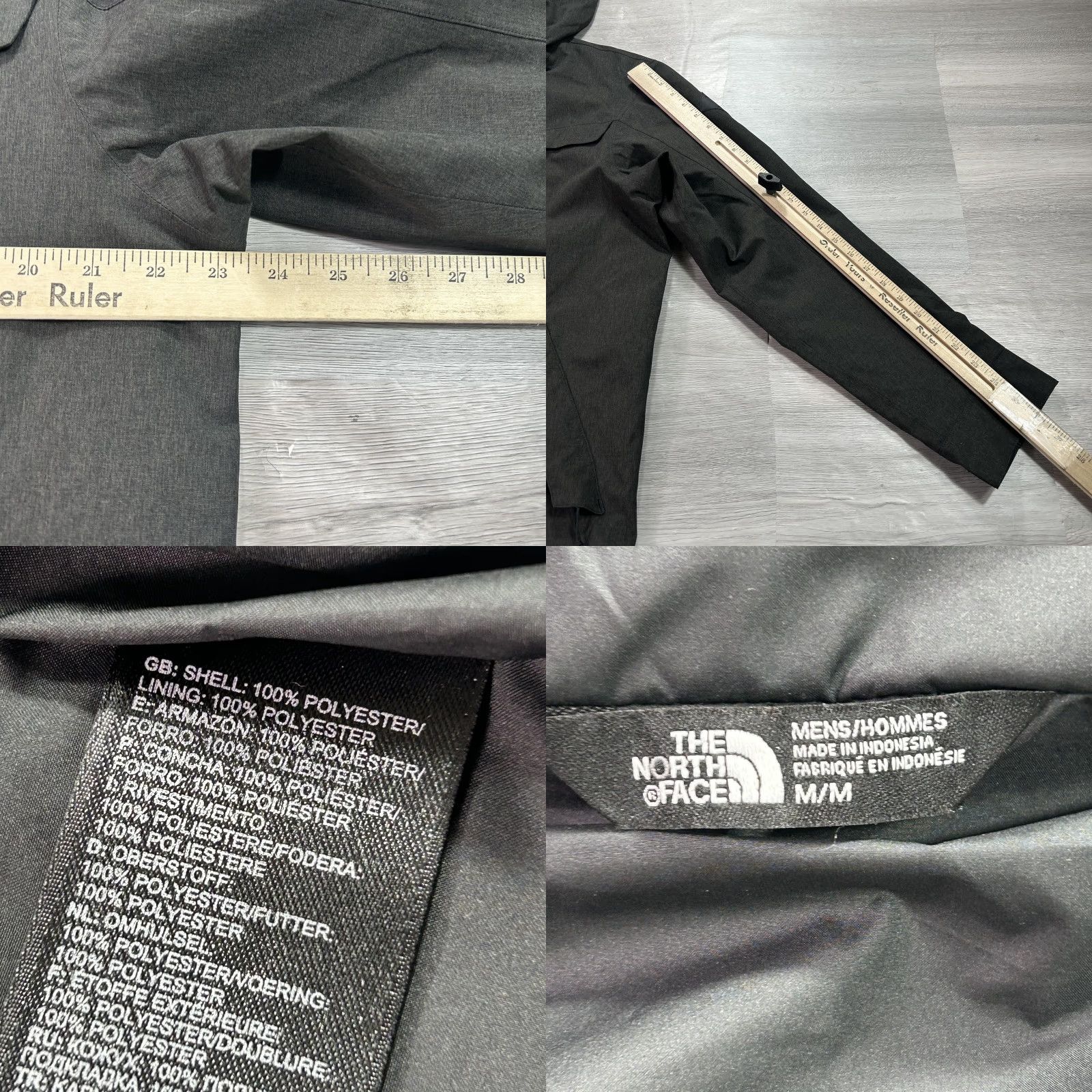 The North Face The North Face Jacket Mens Medium Gray Hooded Softshell Windbreaker Zip Pockets Size US M / EU 48-50 / 2 - 8 Thumbnail