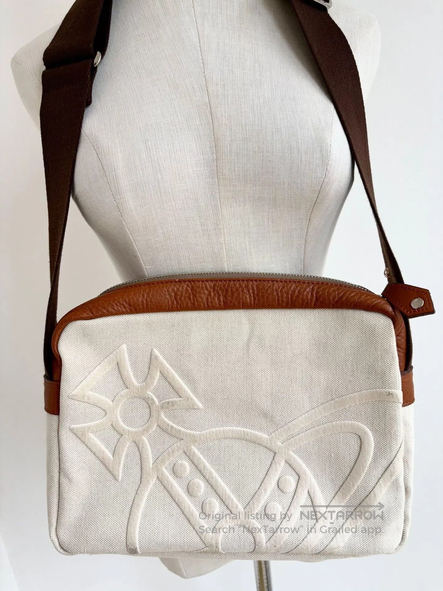 Vivienne Westwood Vivienne Westwood Vintage White Saturn Crossbody. Size ONE SIZE - 2 Thumbnail