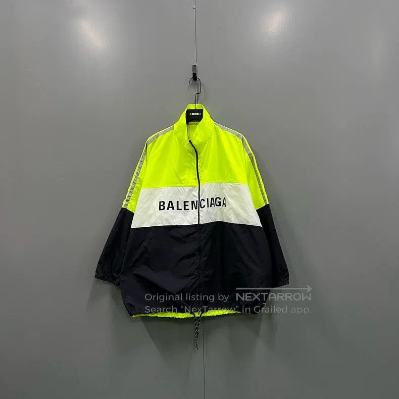 Balenciaga Balenciaga size 39 Colorblock Big Logo Printed Jacket Size US M / EU 48-50 / 2 - 1 Thumbnail