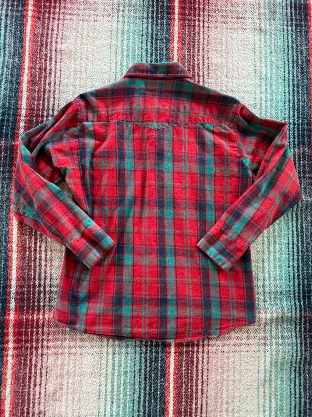 Vintage Vintage Washington Dee Cee Red Green Plaid Pearl Snap Wester Size US M / EU 48-50 / 2 - 3 Thumbnail