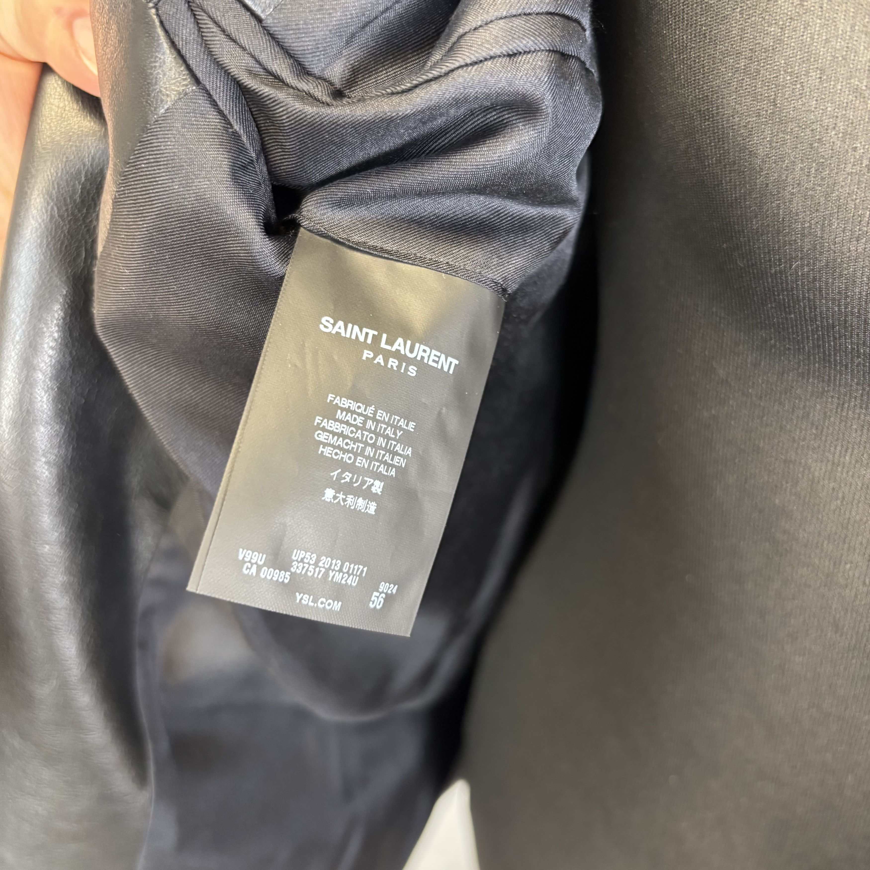 Saint Laurent Paris Saint Laurent Black & White Houndstooth Blazer Size 54R - 5 Thumbnail