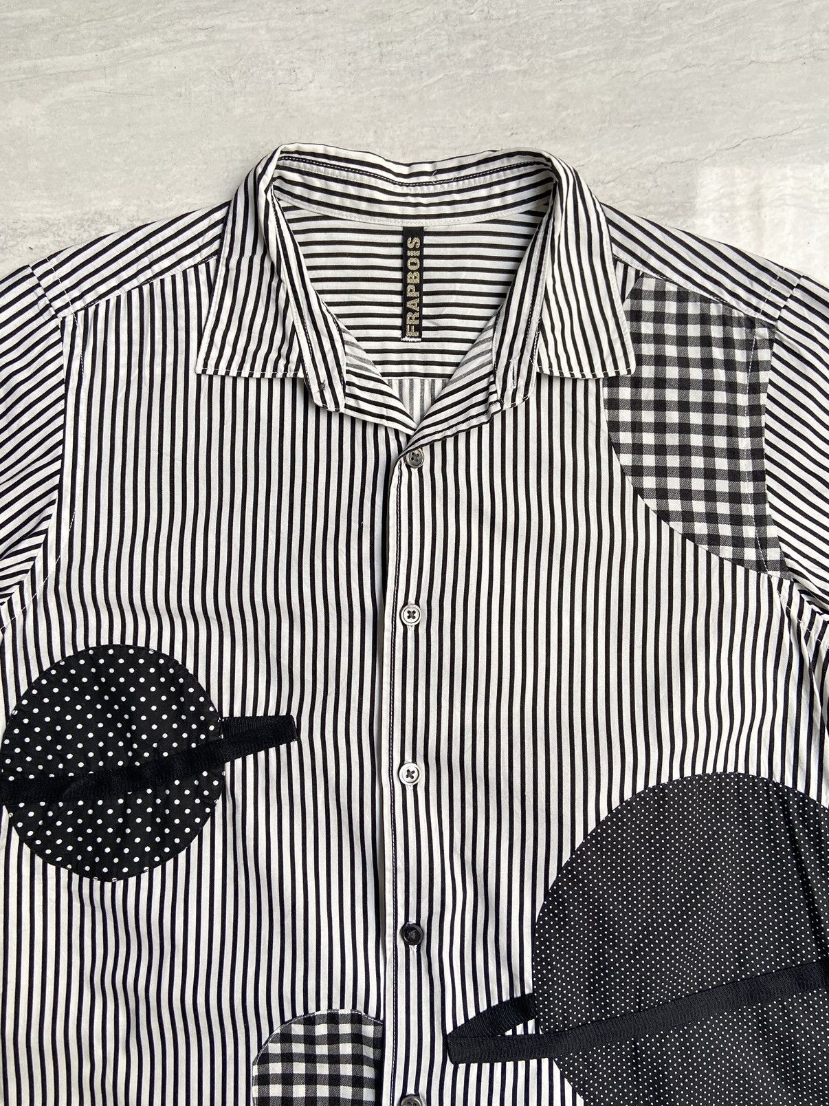 Frapbois × Issey Miyake × Japanese Brand FRAPBOIS Striped Shirt Size US S / EU 44-46 / 1 - 3 Thumbnail