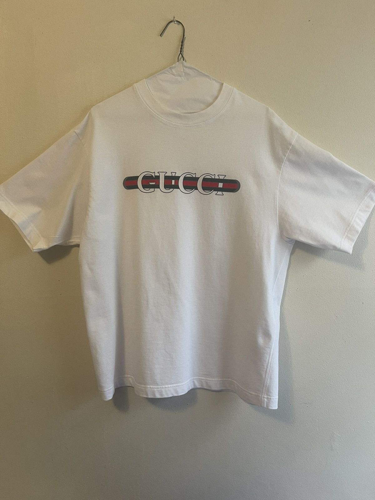 Gucci Gucci Cotton jersey T-shirt with print white Size US S / EU 44-46 / 1 - 1 Thumbnail